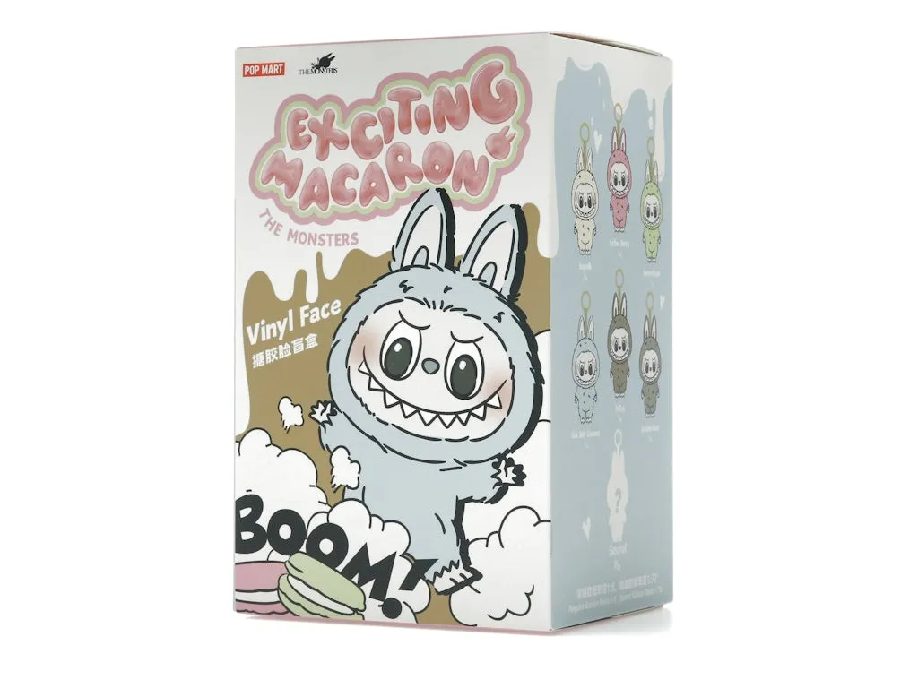Pop Mart Labubu The Monsters Tasty Macarons Vinyl Plush Pendant Single Blind Box