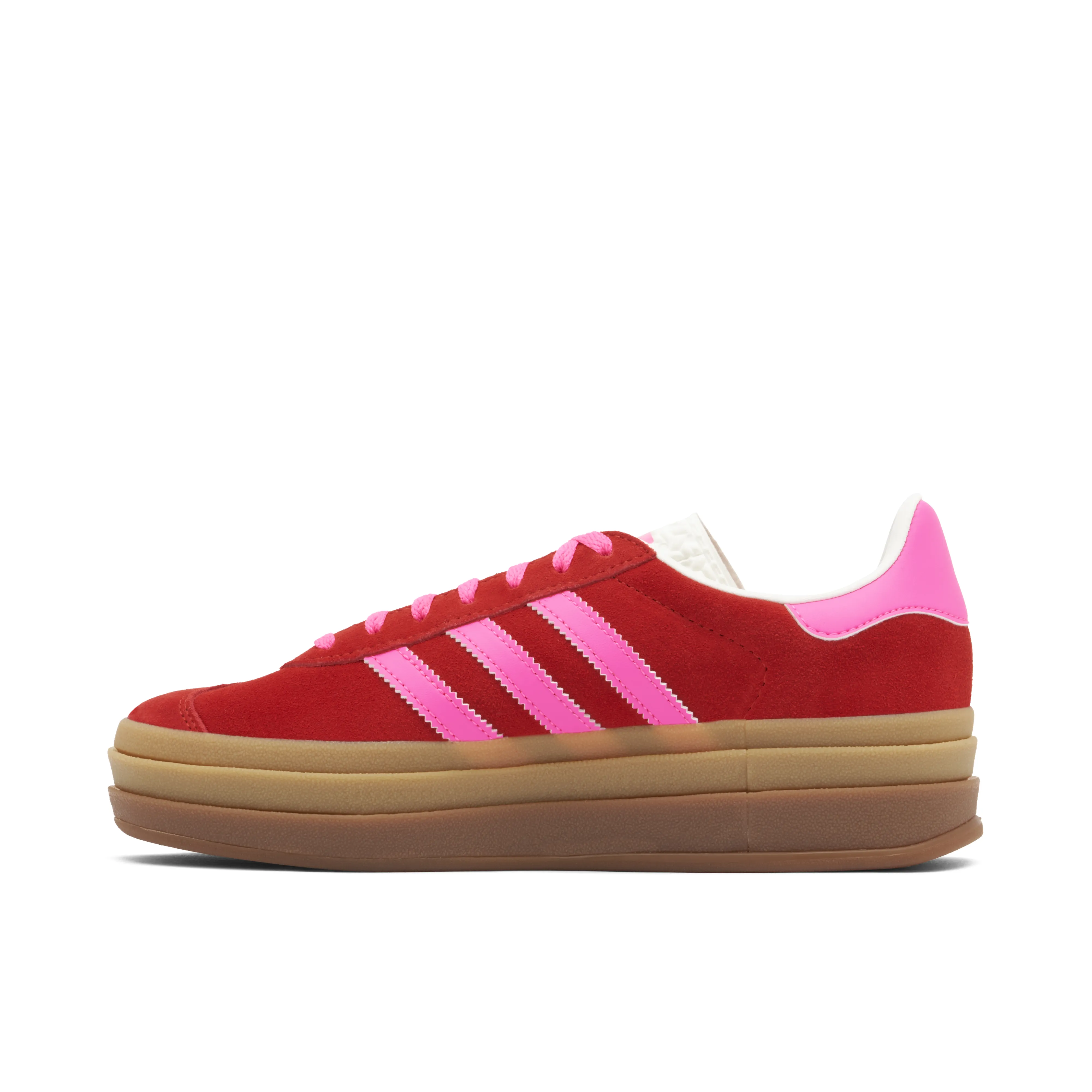 Adidas Gazelle Bold Collegiate Red Lucid Pink Womens - image 2