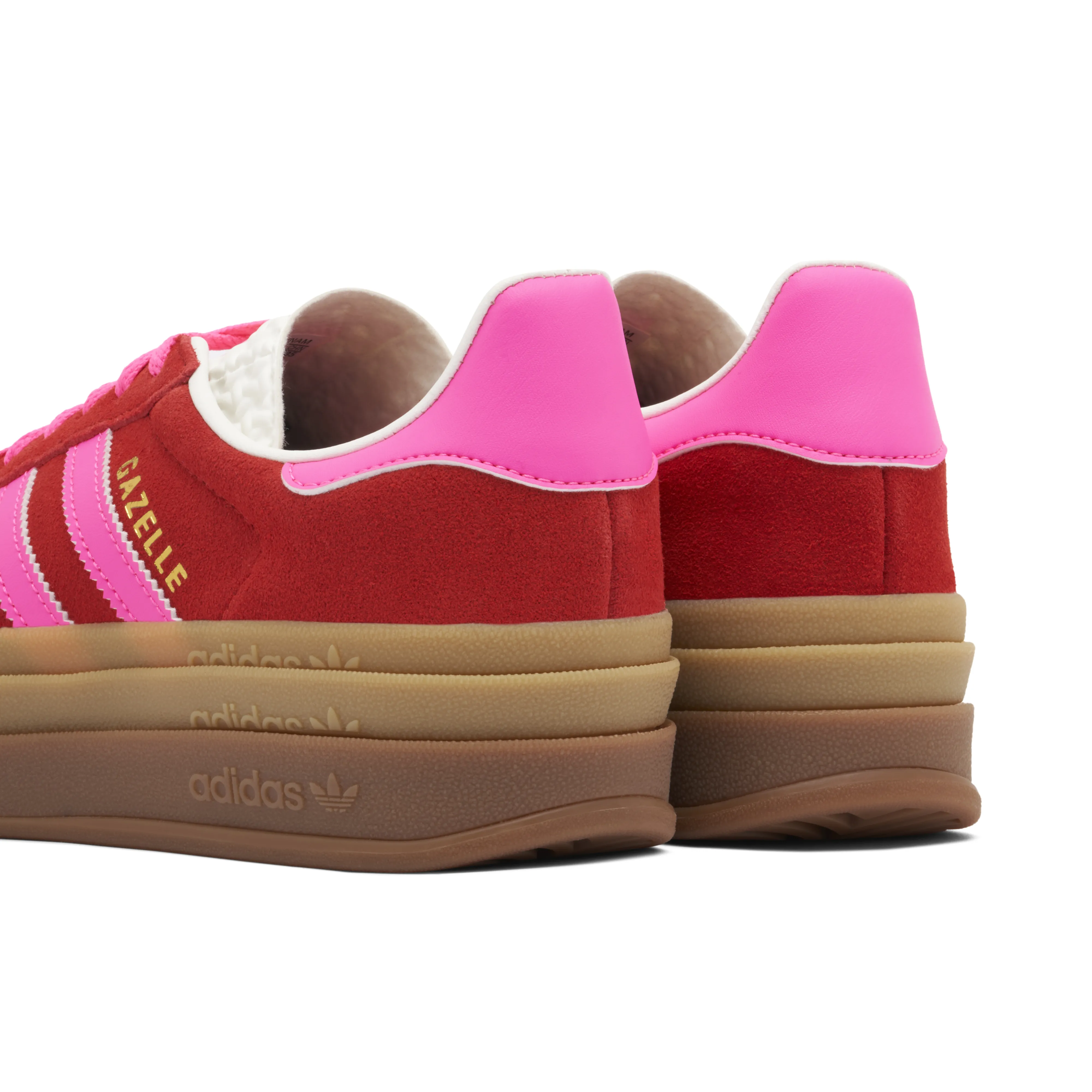 Adidas Gazelle Bold Collegiate Red Lucid Pink Womens - image 4