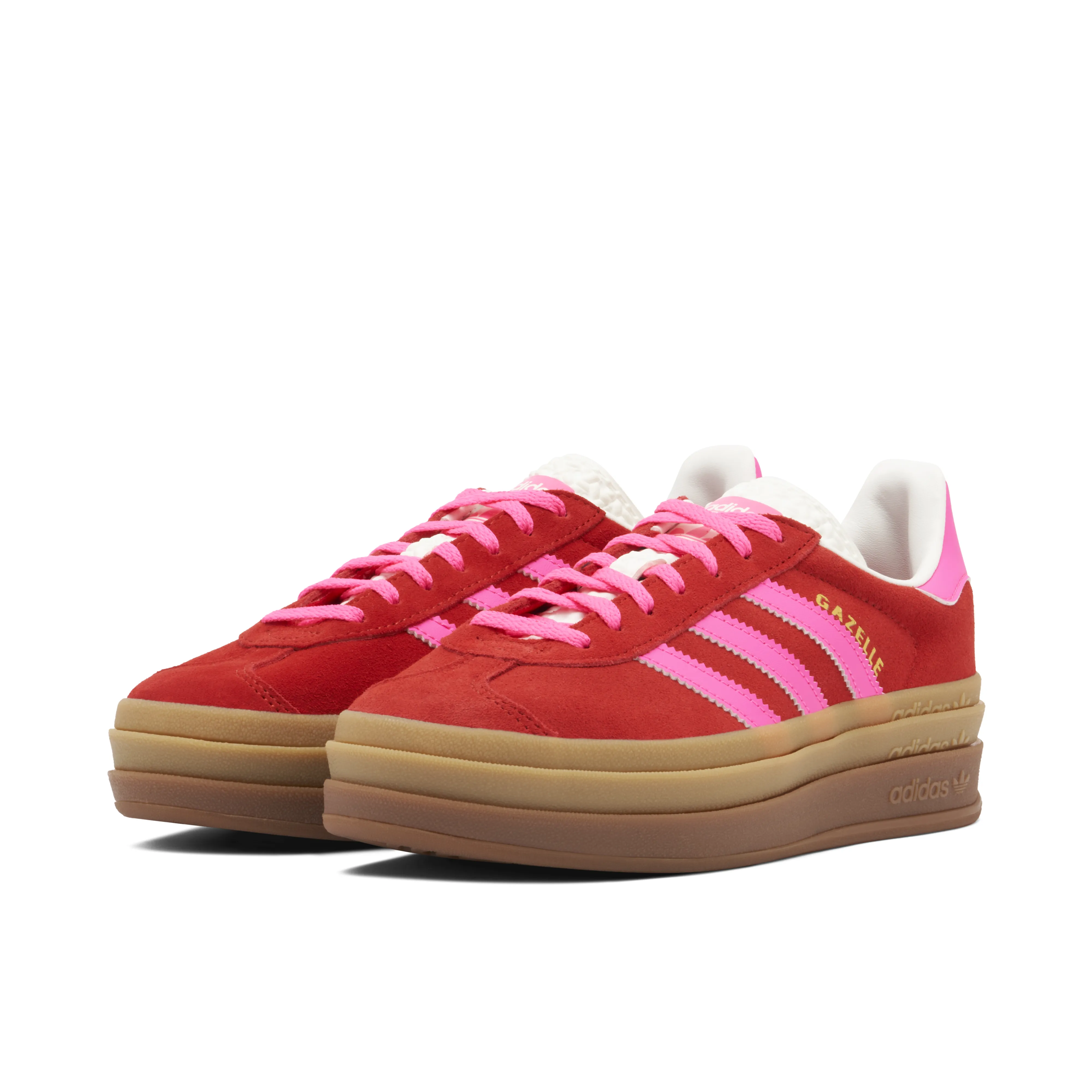 Adidas Gazelle Bold Collegiate Red Lucid Pink Womens - image 6