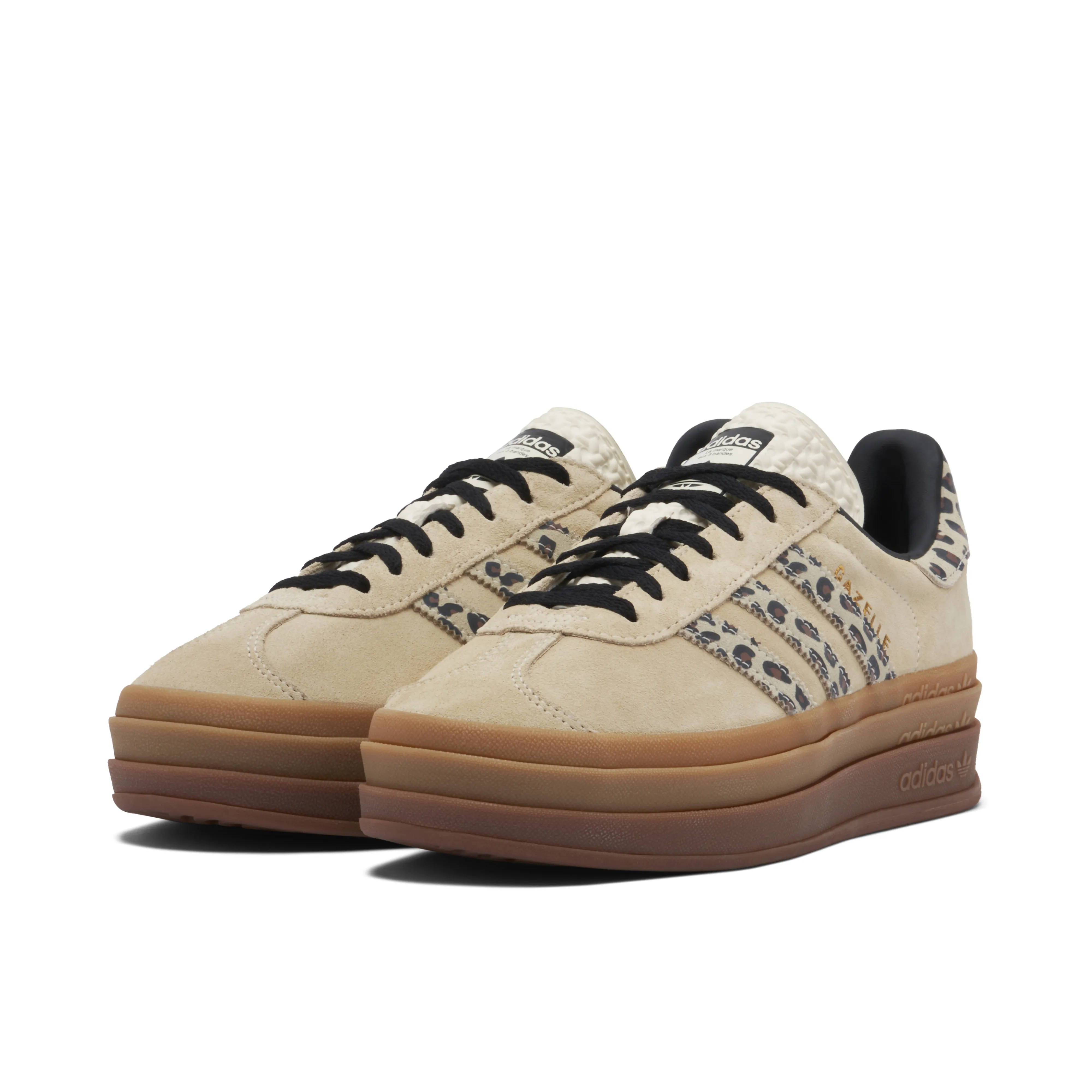 Adidas Gazelle Bold Cream Black Leopard Womens - image 6