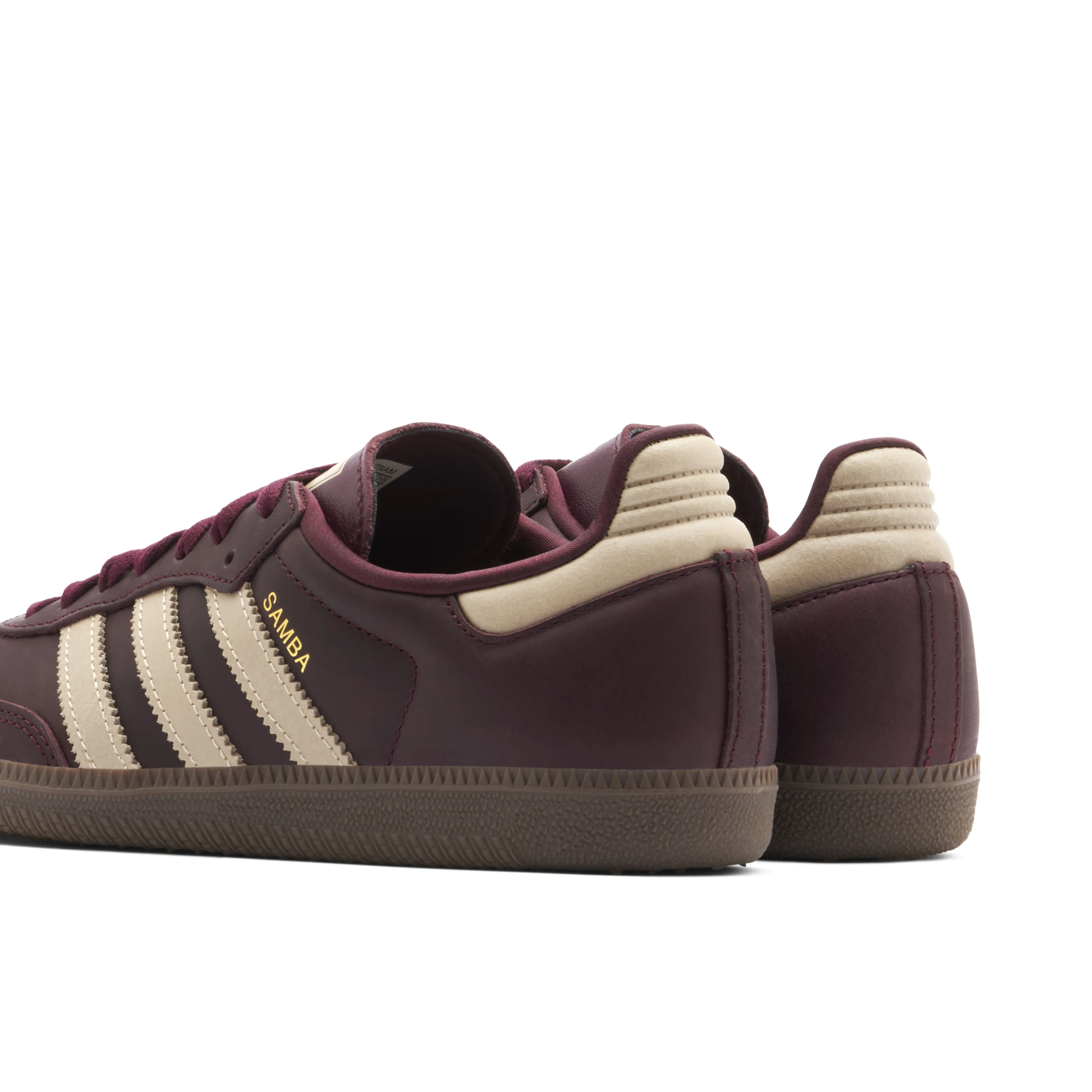 Adidas Samba OG Maroon Crystal Sand Womens - image 4
