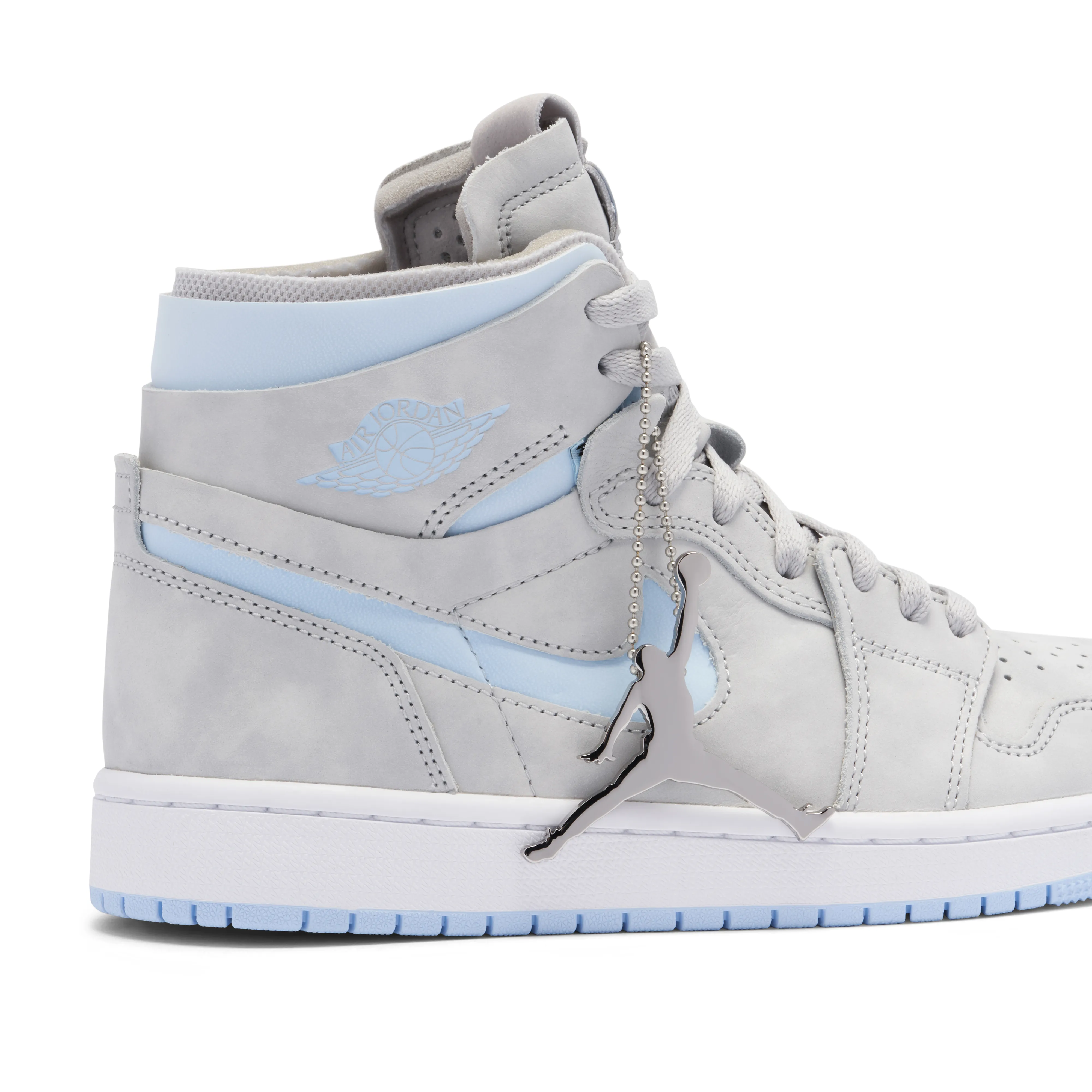 Air Jordan 1 High Zoom CMFT Cool Grey Light Blue Womens - image 3