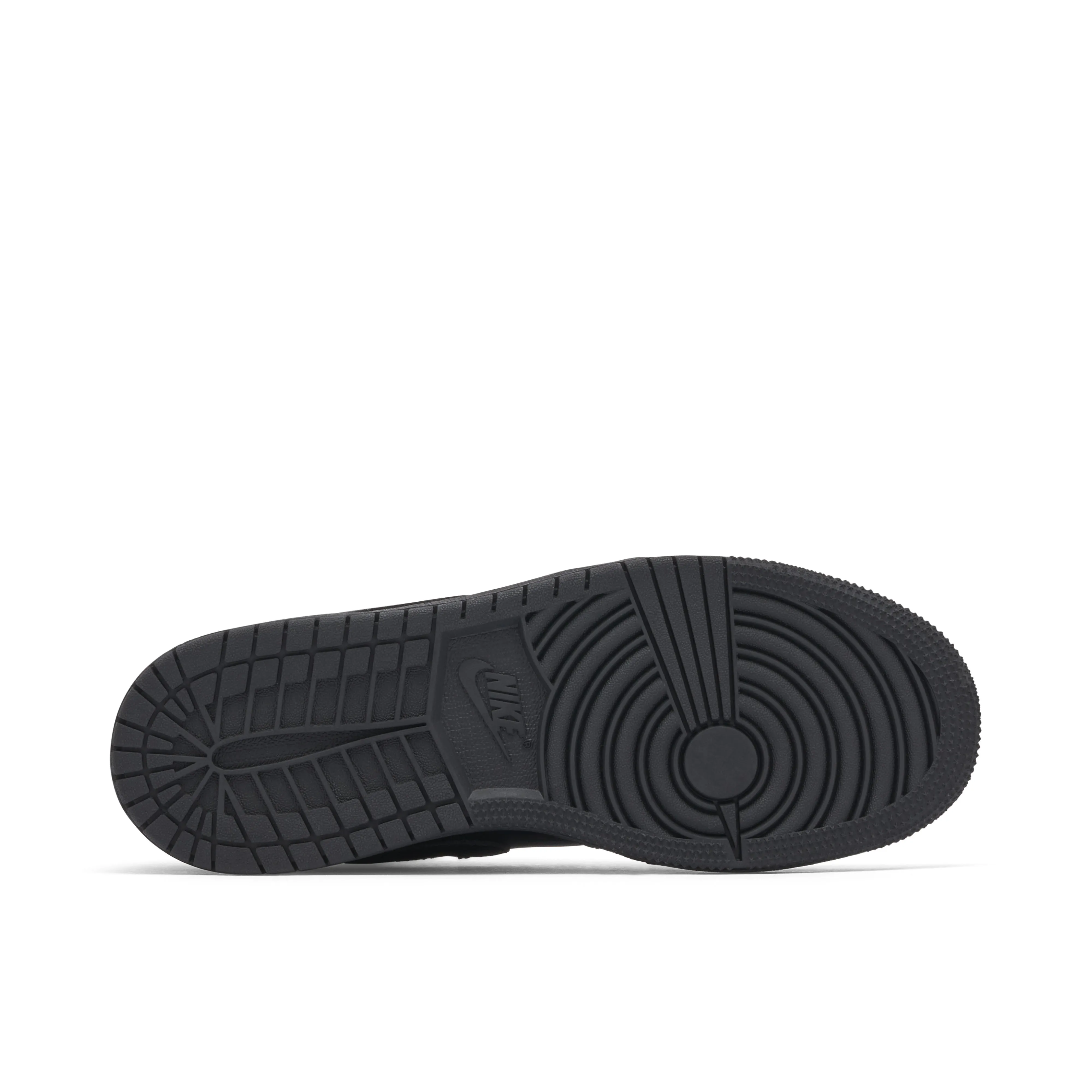 Air Jordan 1 Low Triple Black Tumbled Leather GS - image 5