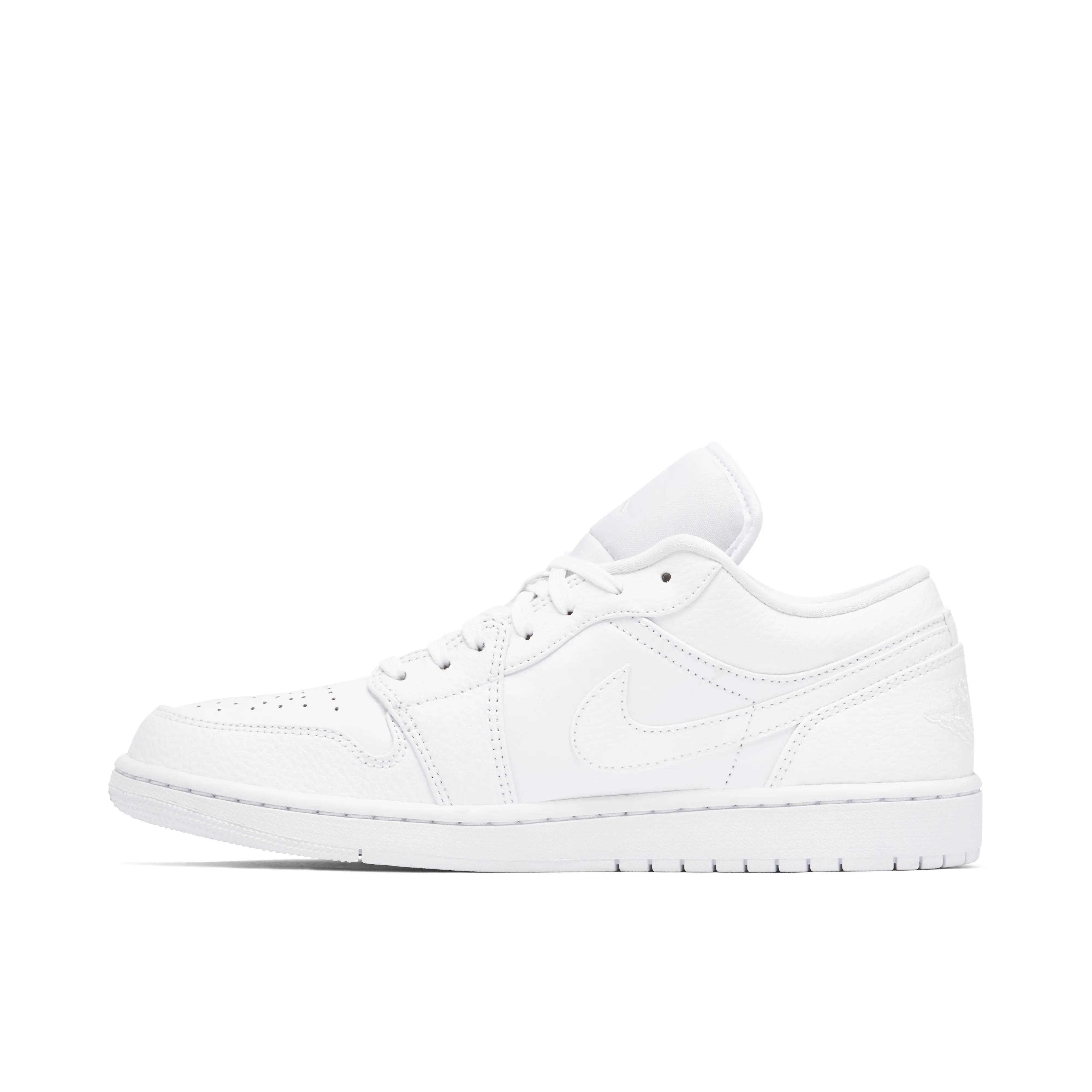 Air Jordan 1 Low Triple White Tumbled Leather - image 2
