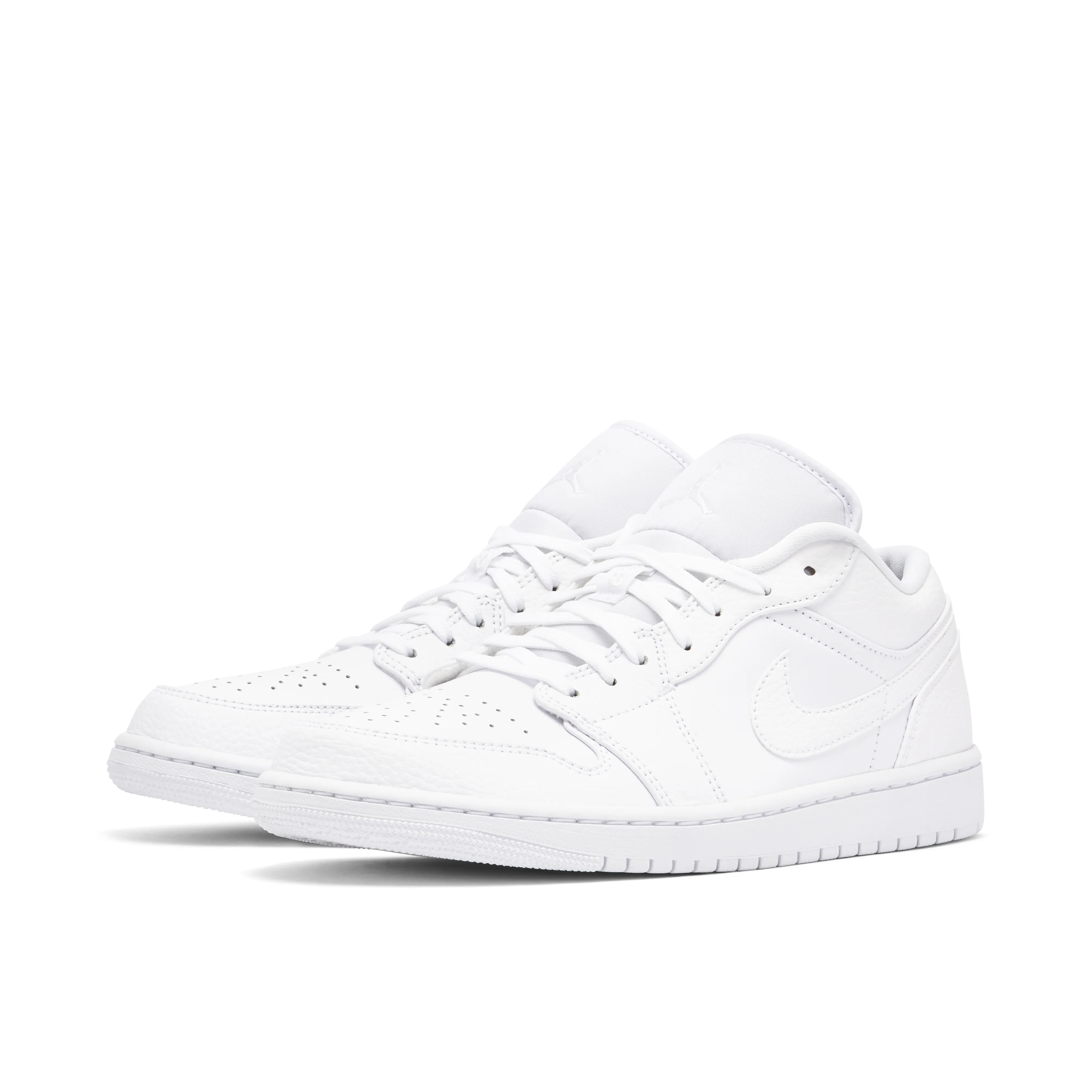 Air Jordan 1 Low Triple White Tumbled Leather - image 6