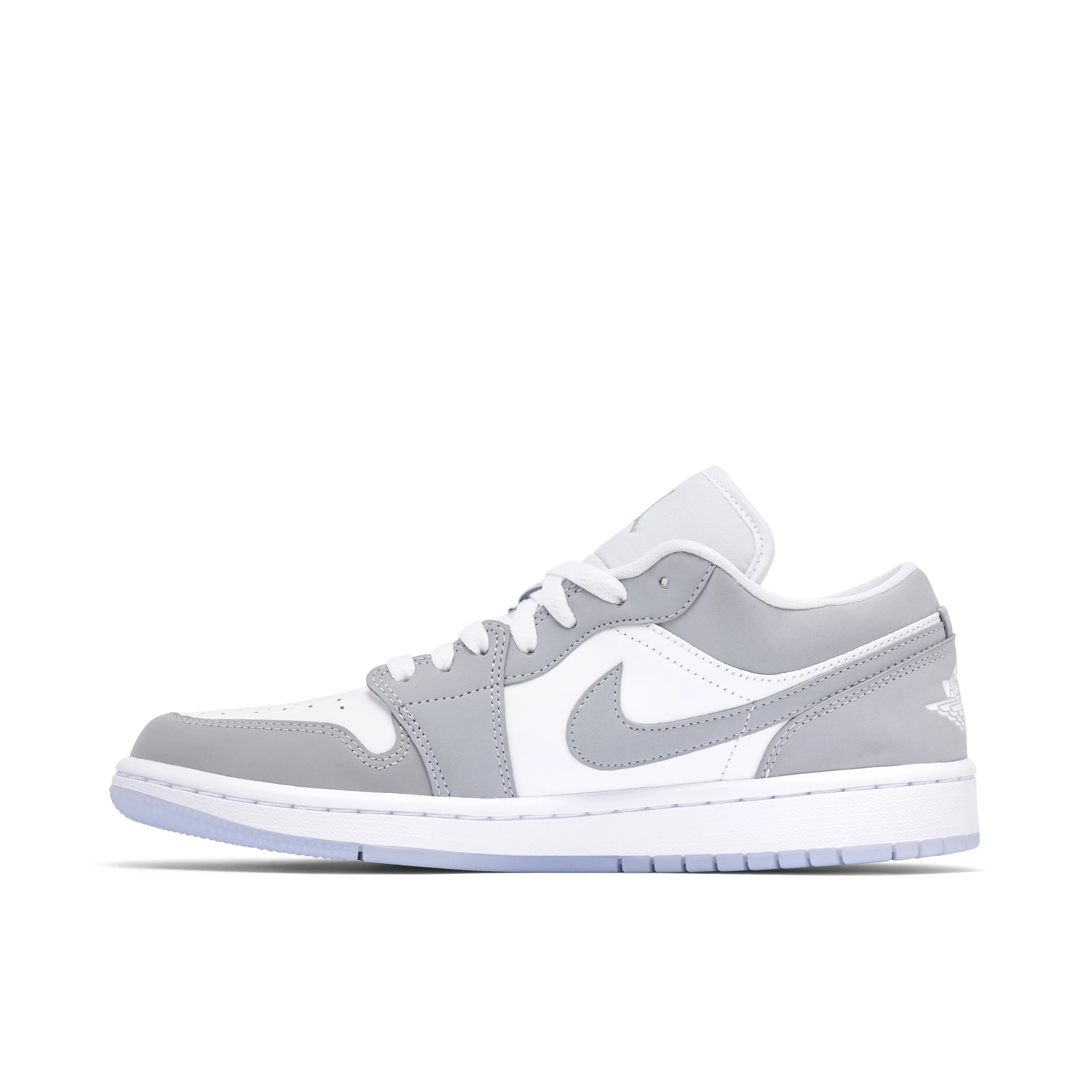 Air Jordan 1 Low White Wolf Grey Womens - image 2
