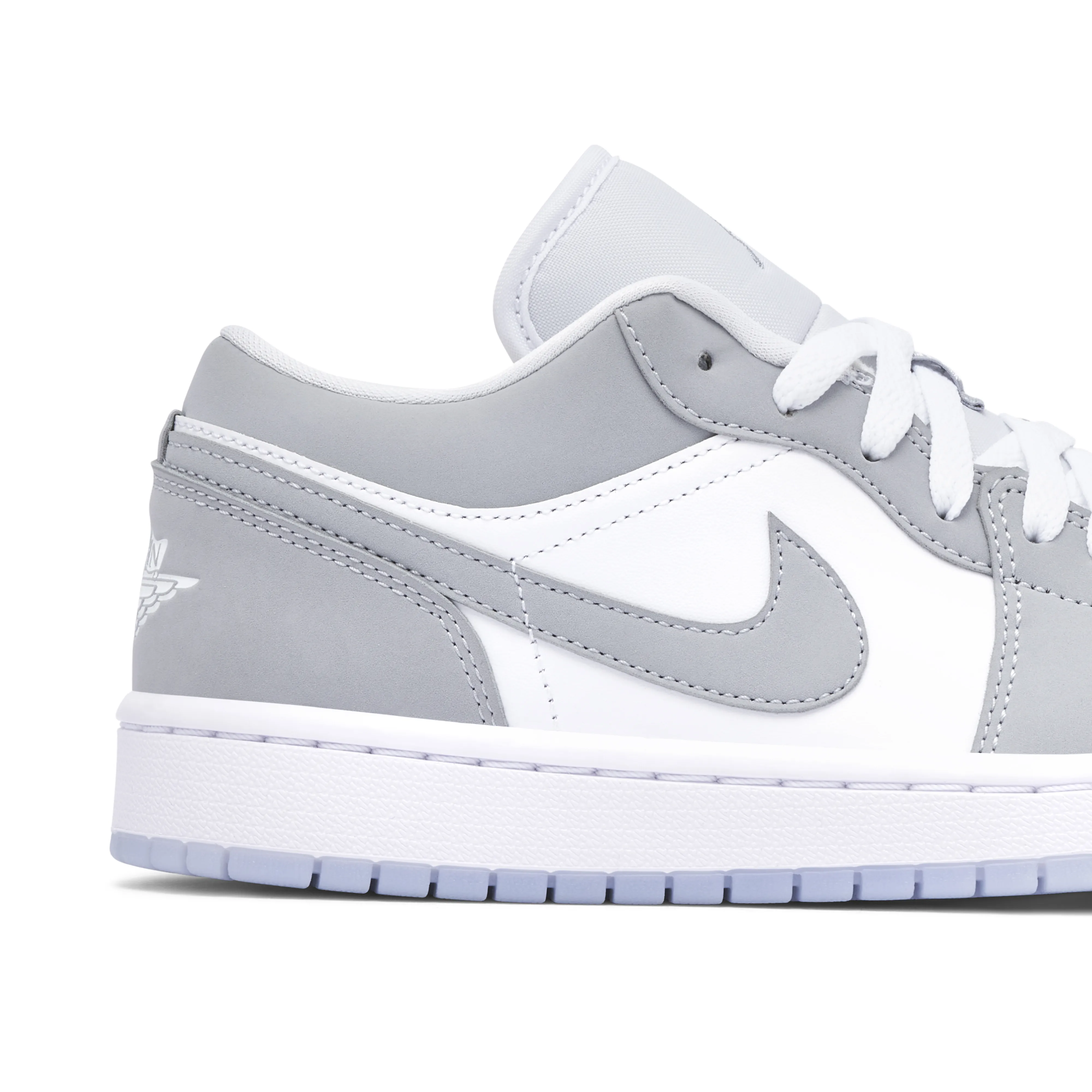 Air Jordan 1 Low White Wolf Grey Womens - image 3