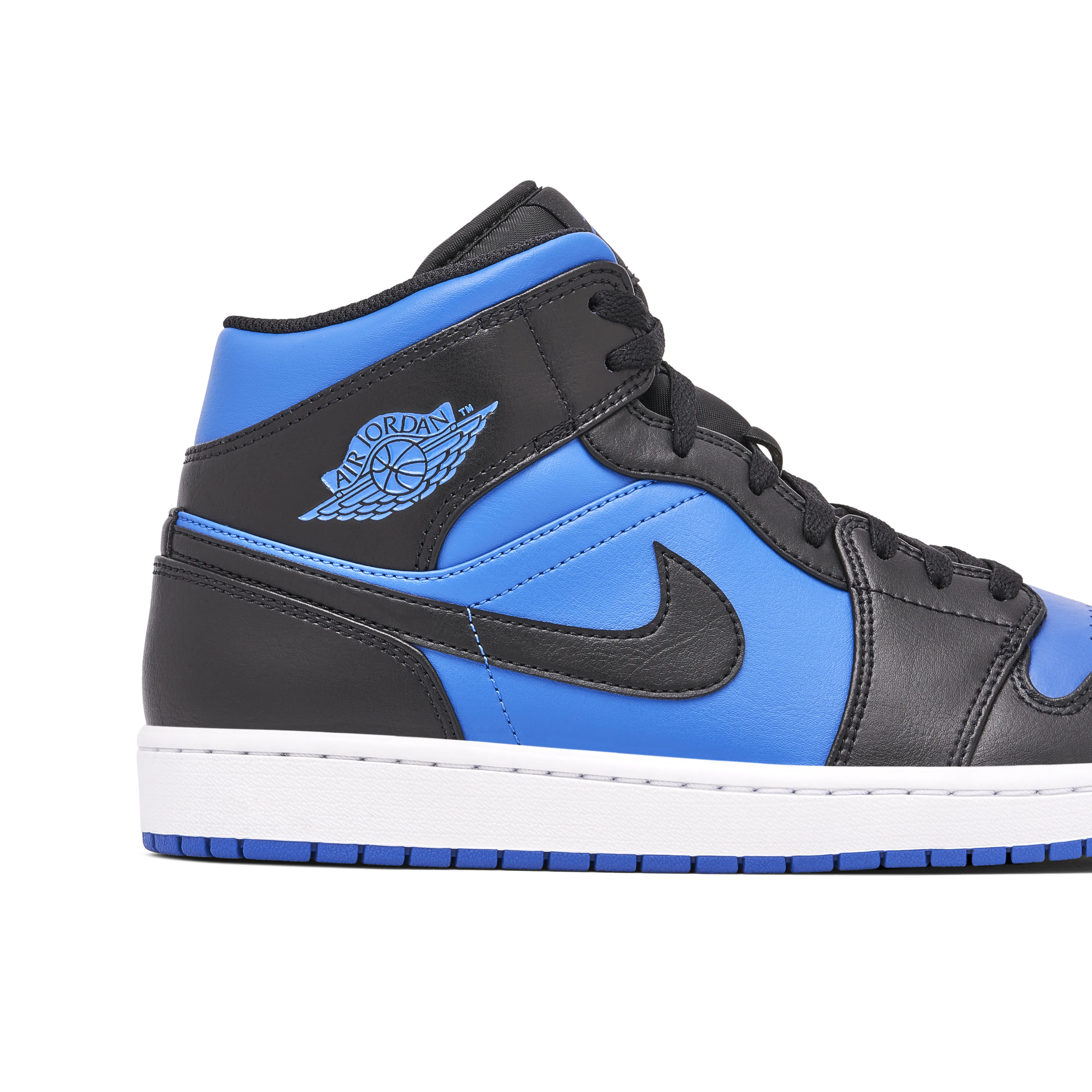Air Jordan 1 Mid Black Royal Blue - image 4