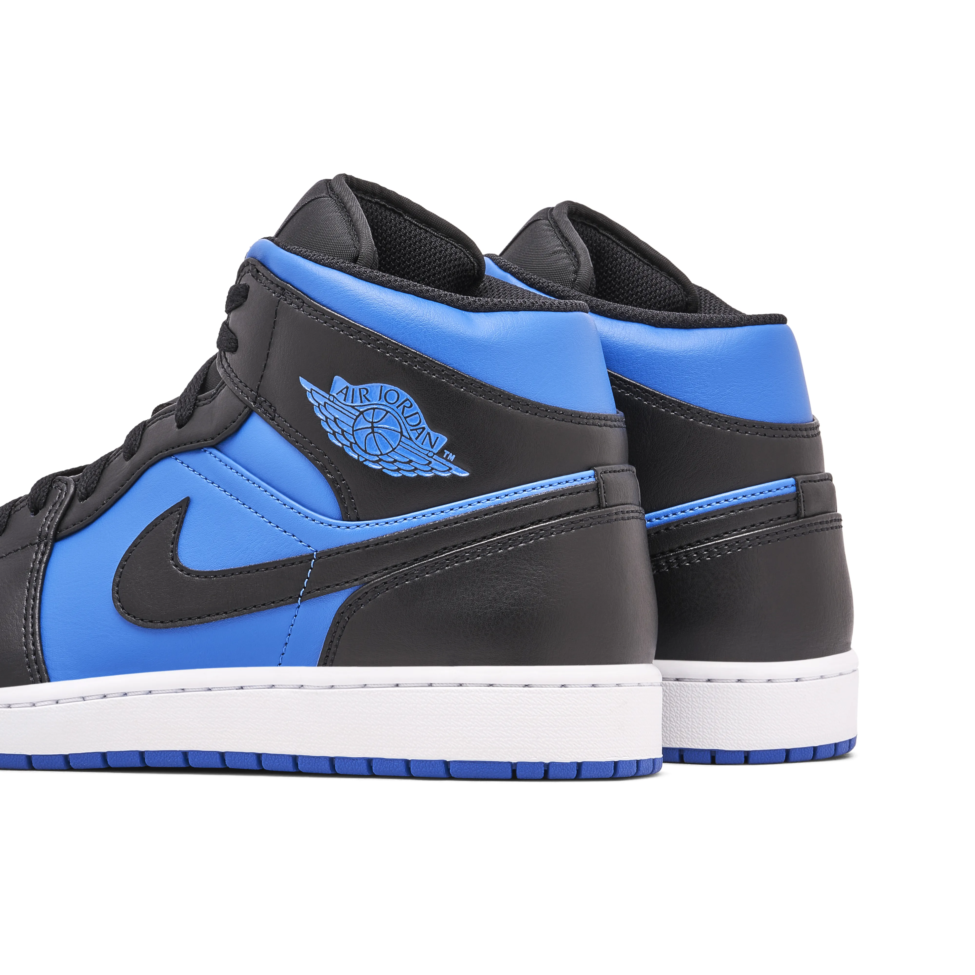 Air Jordan 1 Mid Black Royal Blue - image 5