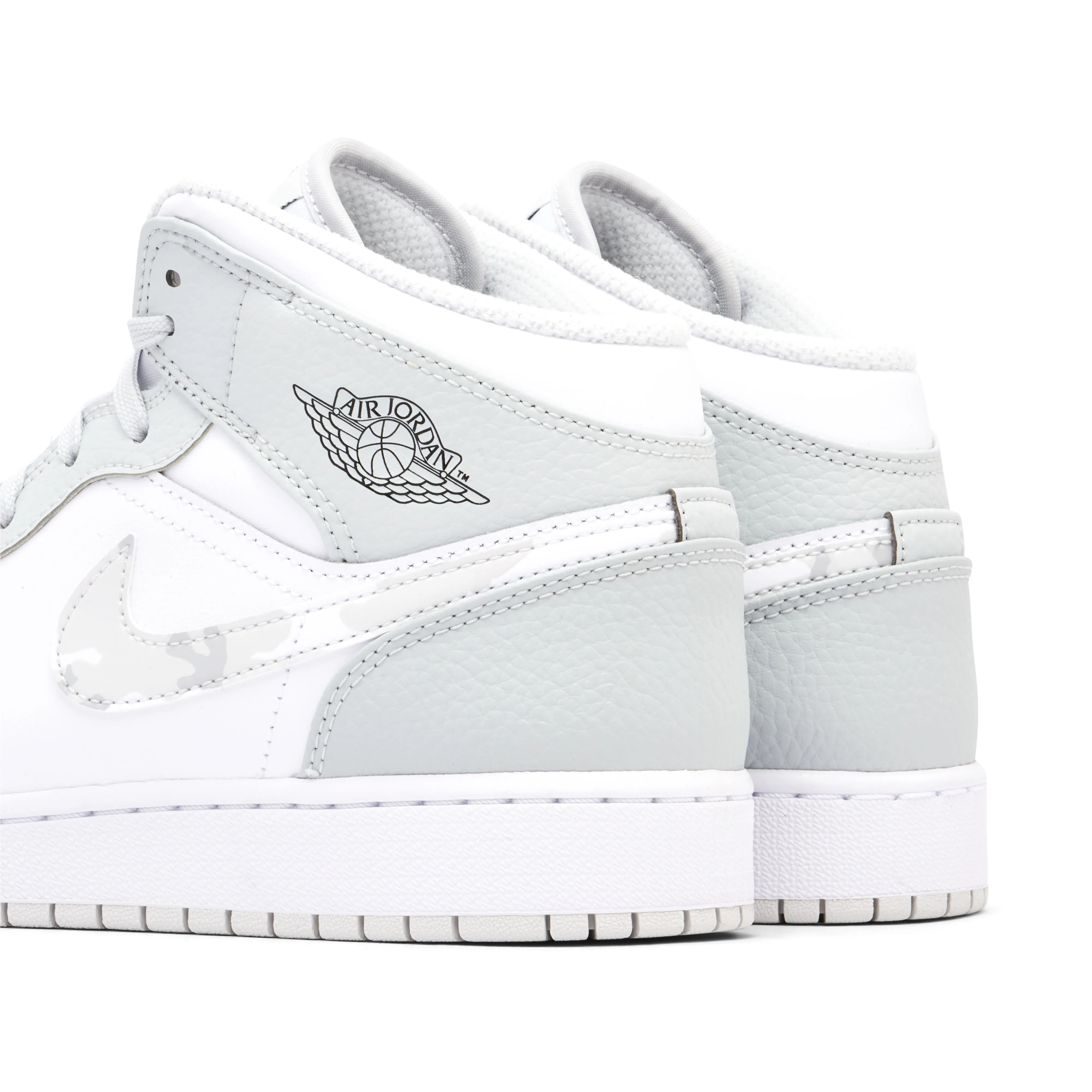 Air Jordan 1 Mid Grey Camo GS - image 3