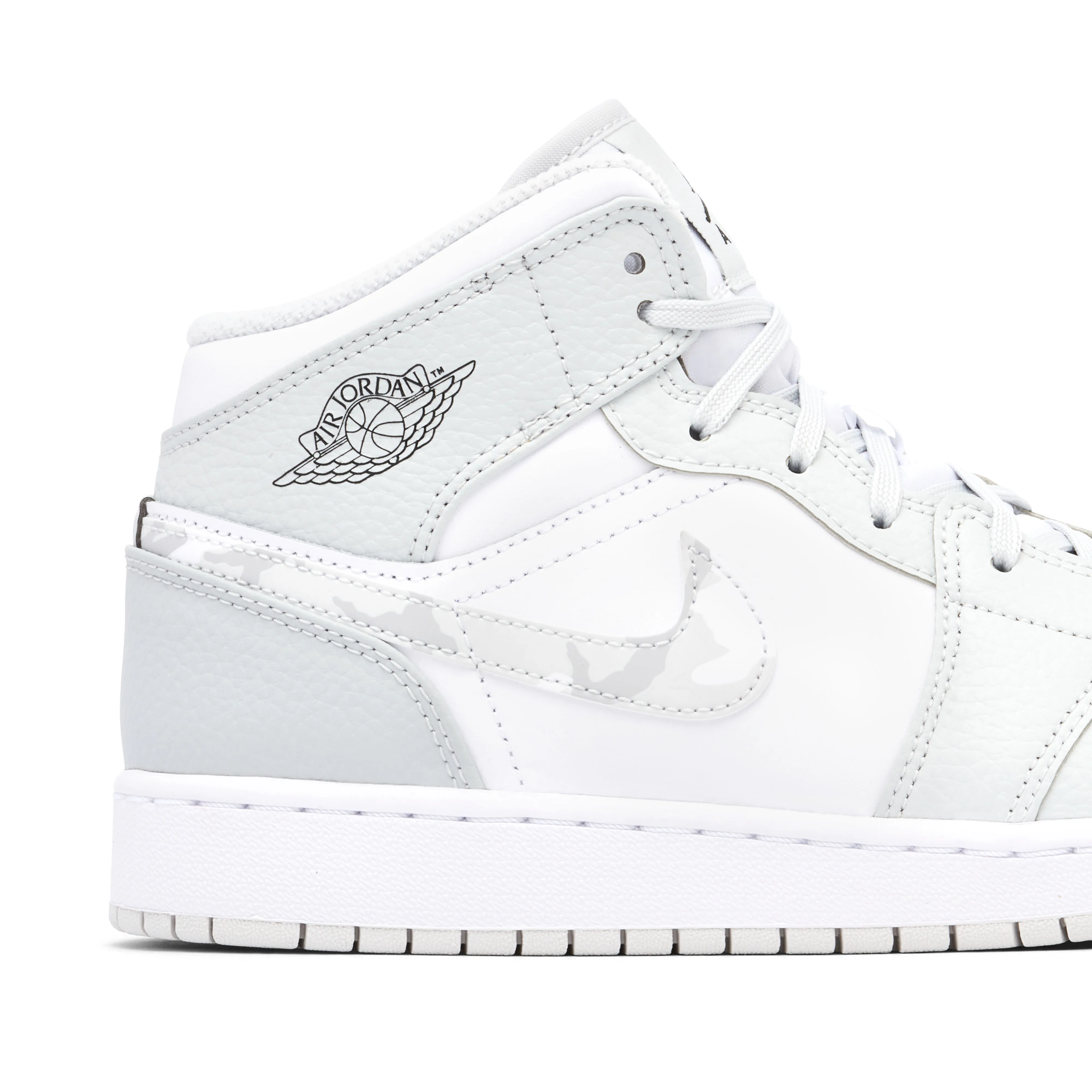 Air Jordan 1 Mid Grey Camo GS - image 4