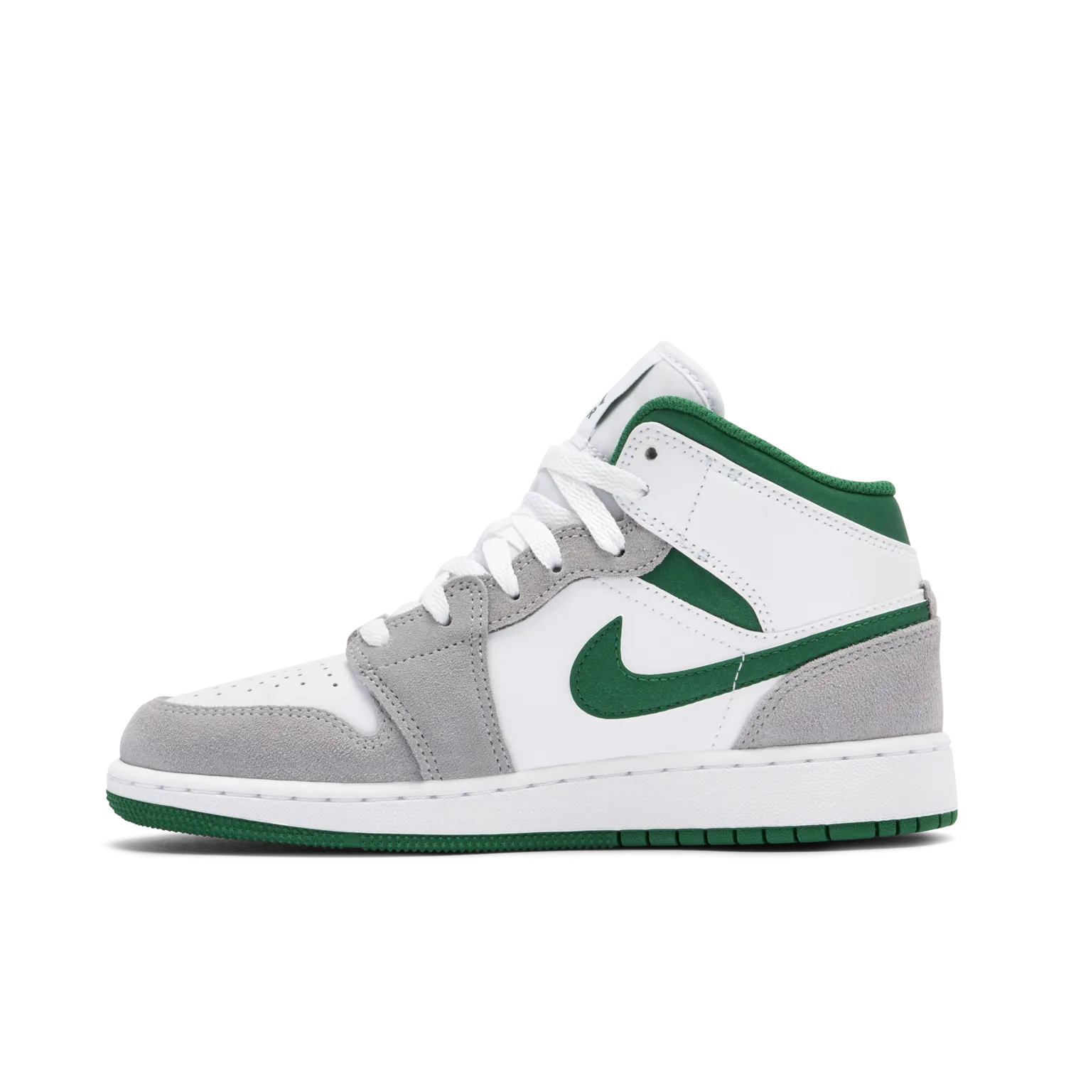 Air Jordan 1 Mid Grey Green GS - image 2