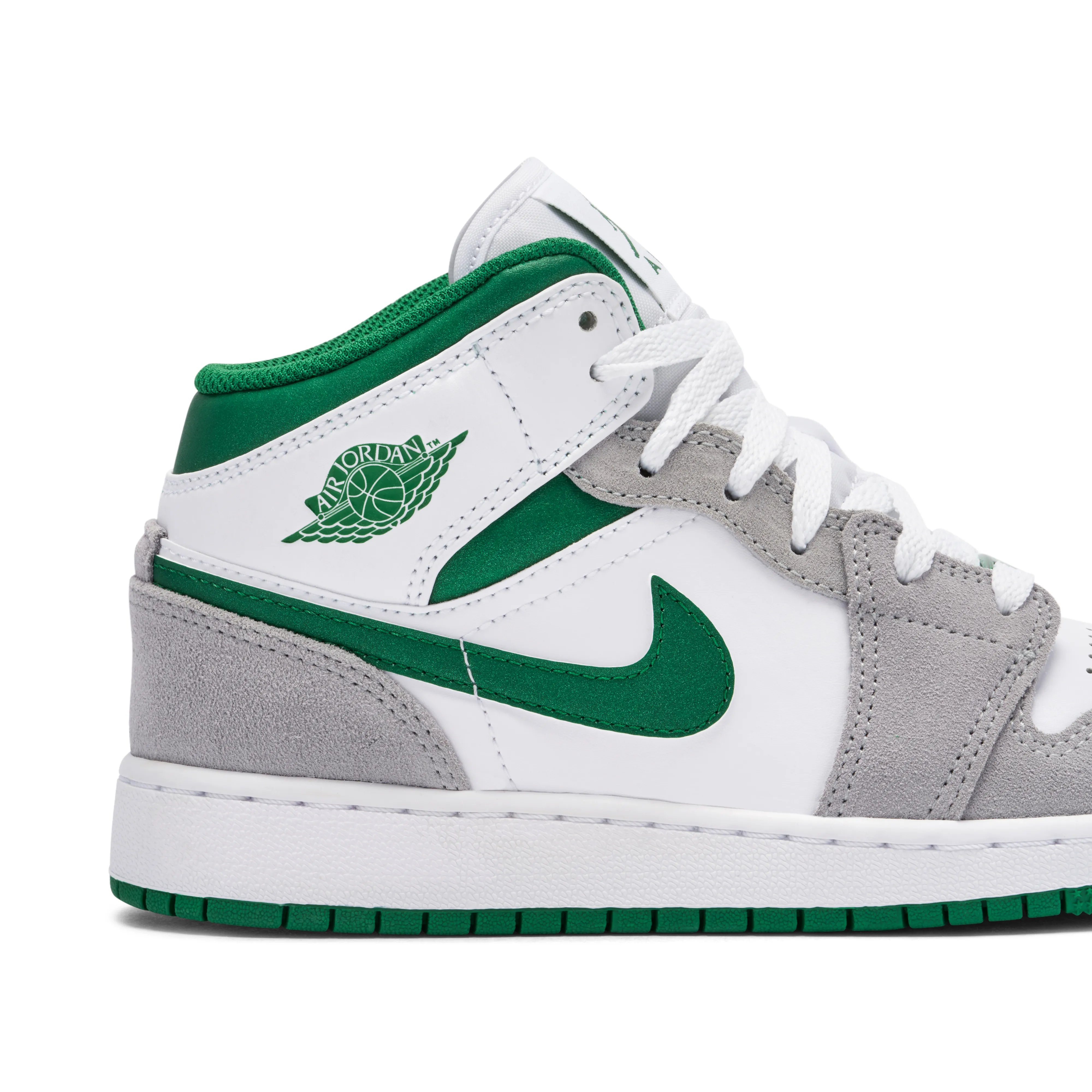 Air Jordan 1 Mid Grey Green GS - image 3