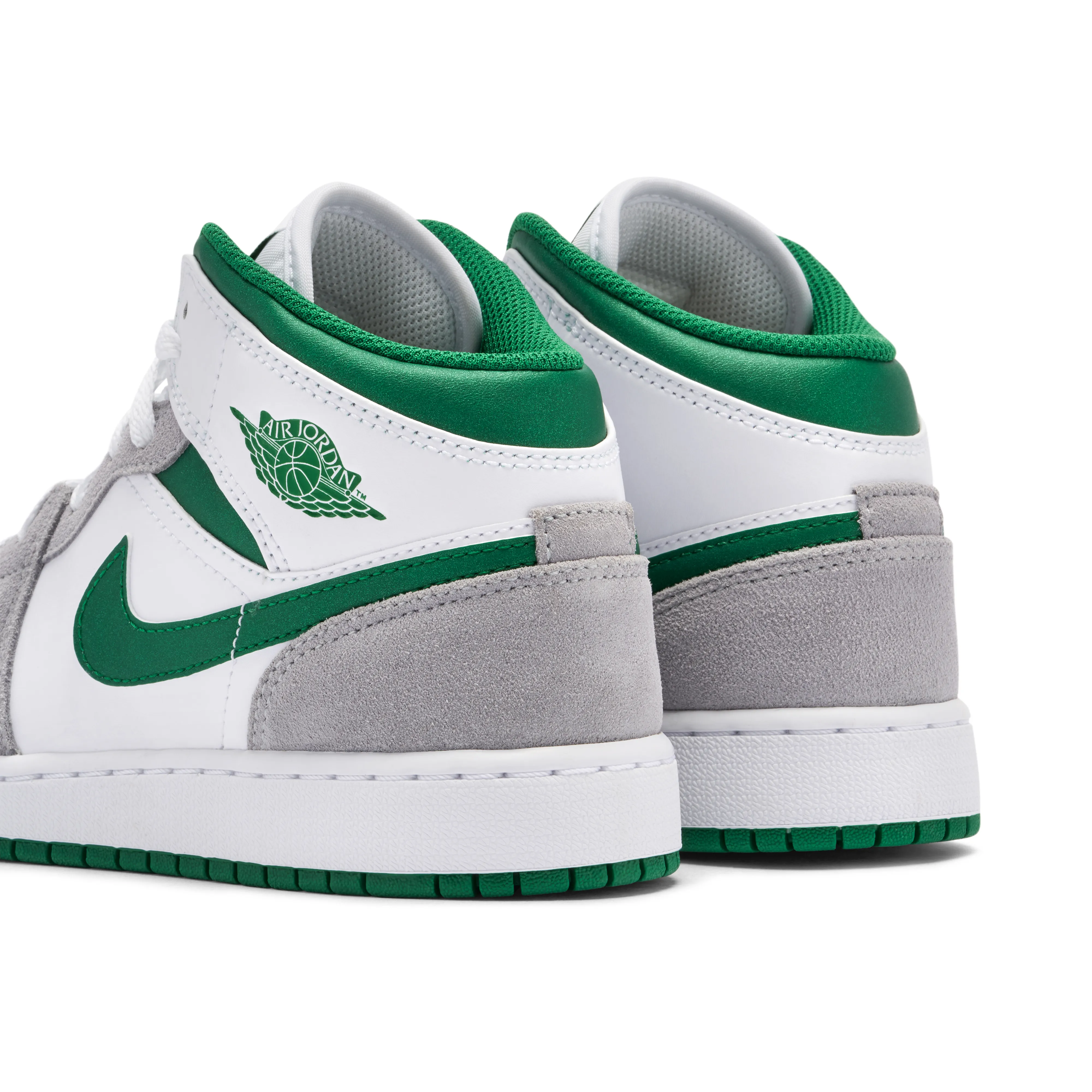 Air Jordan 1 Mid Grey Green GS - image 4