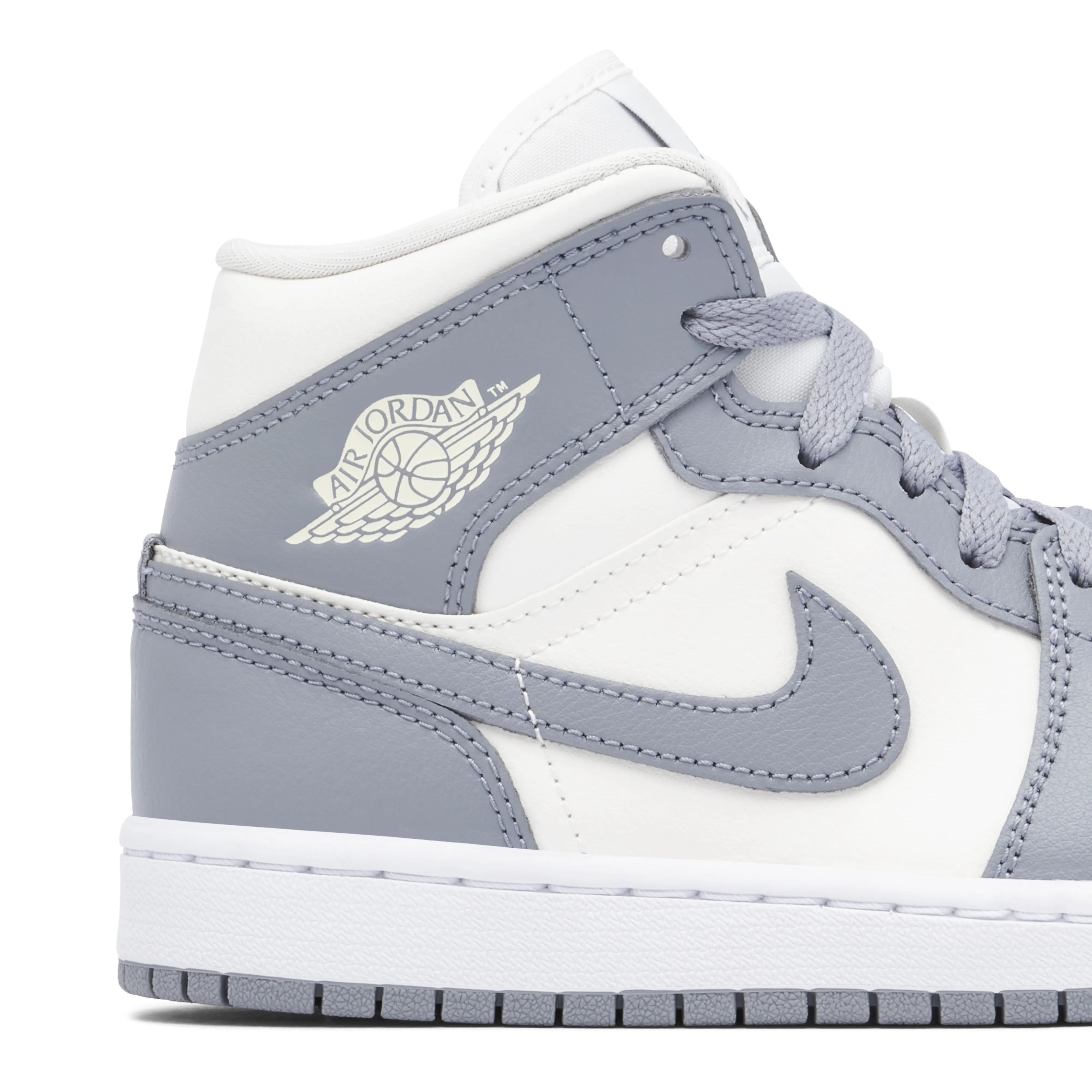 Air Jordan 1 Mid Grey Sail Womens - image 7