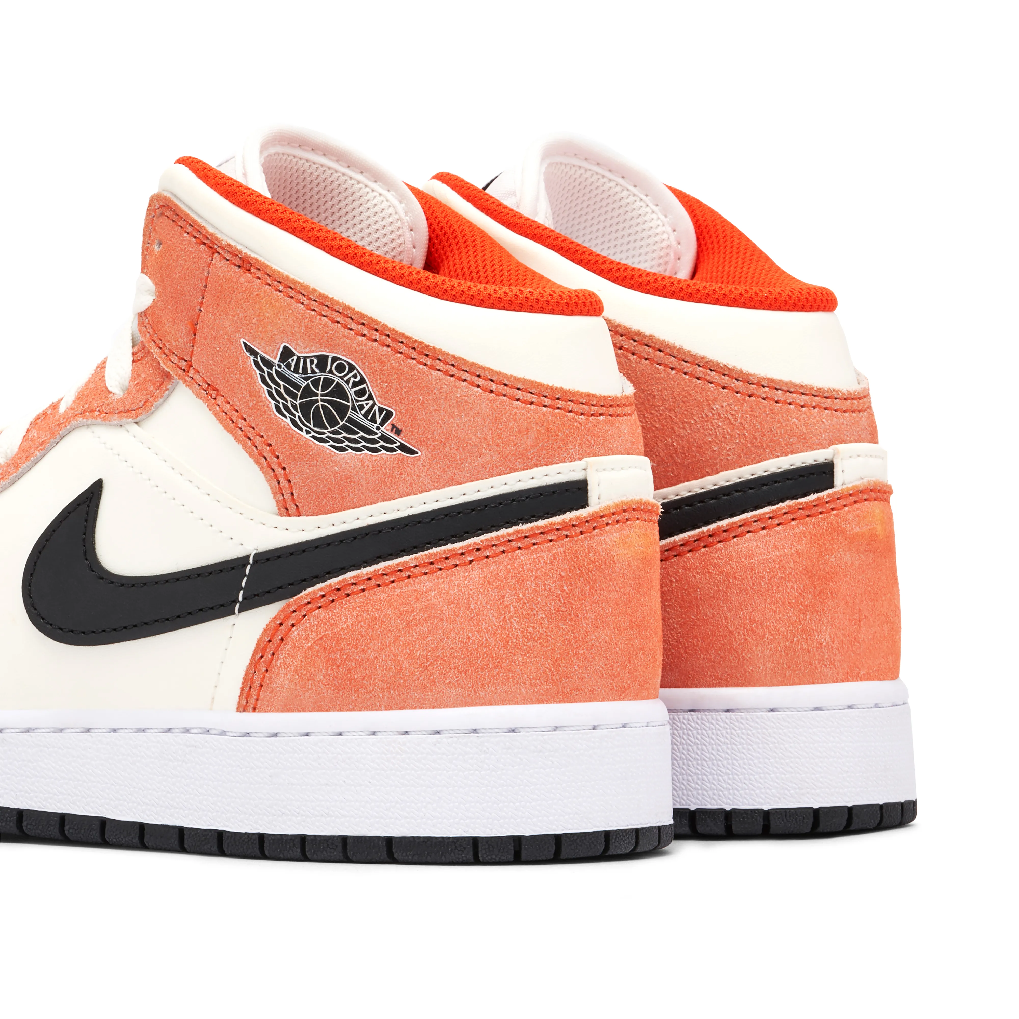 Air Jordan 1 Mid Orange Suede GS - image 3