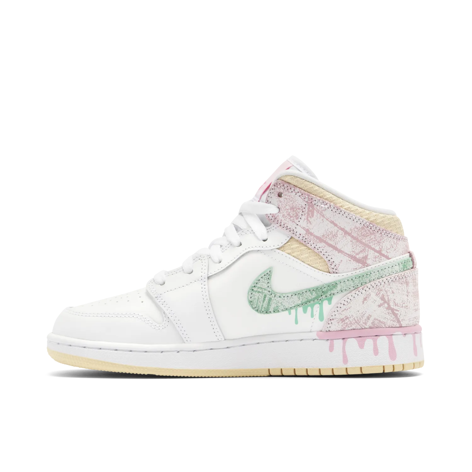 Air Jordan 1 Mid Paint Drip GS - image 2