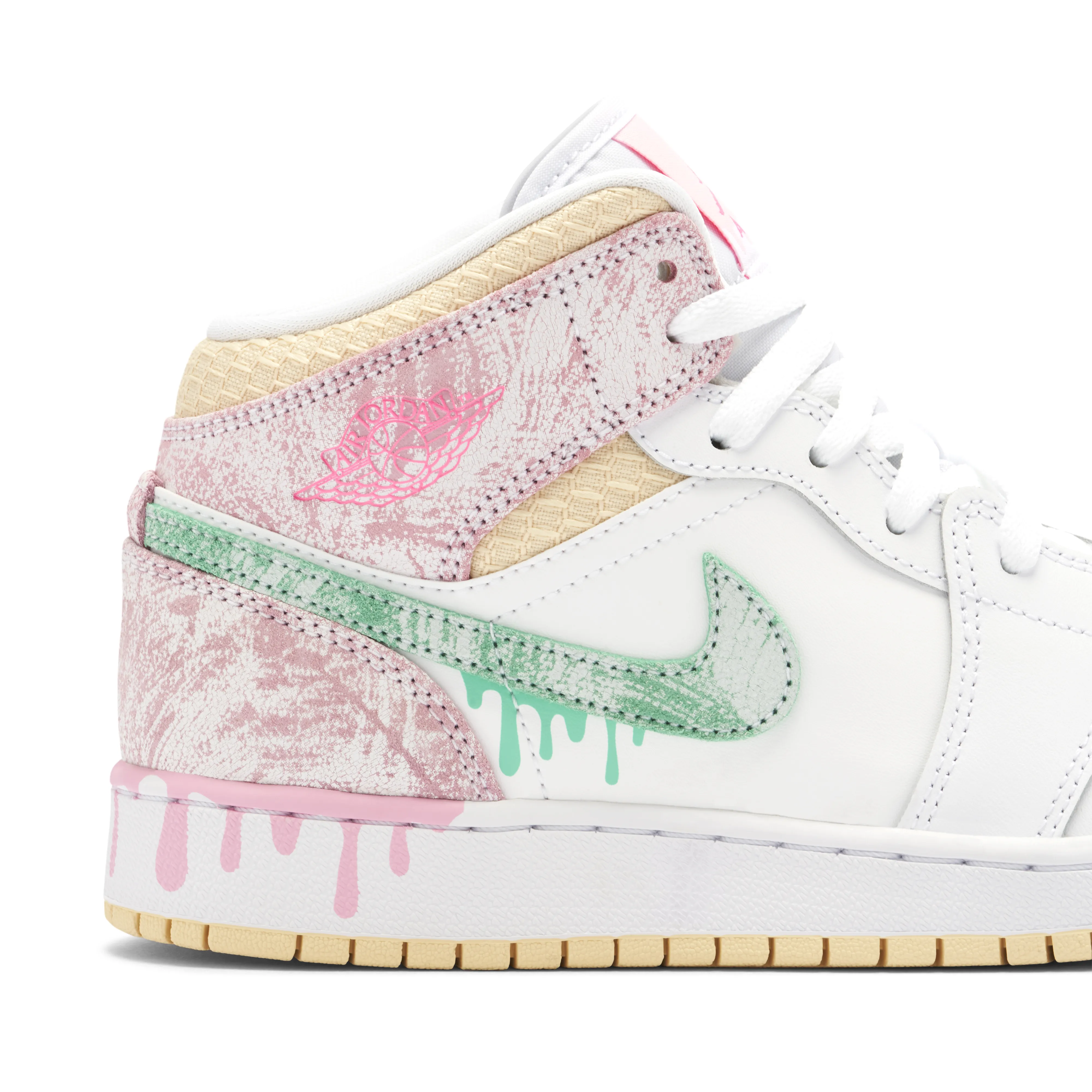 Air Jordan 1 Mid Paint Drip GS - image 3