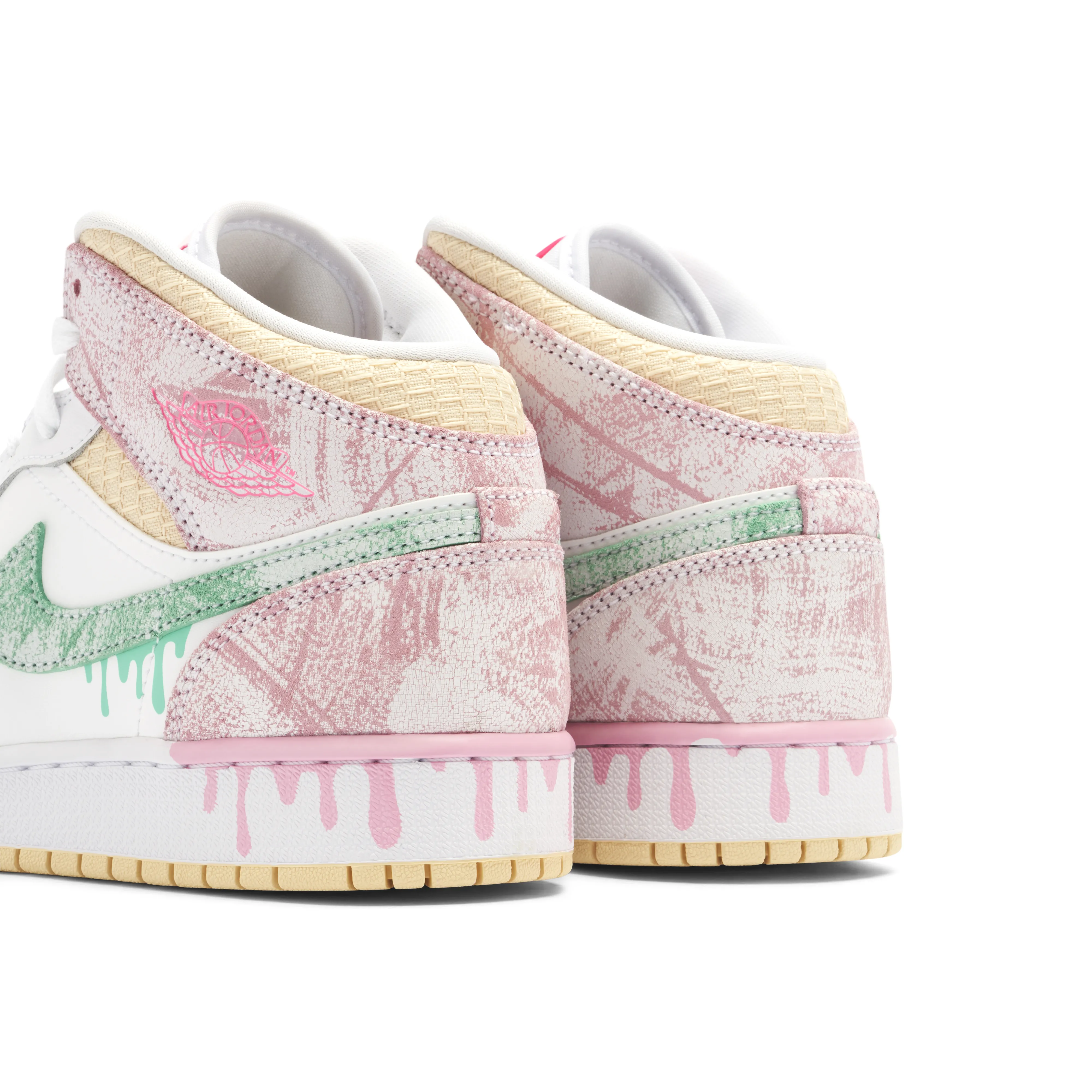 Air Jordan 1 Mid Paint Drip GS - image 4