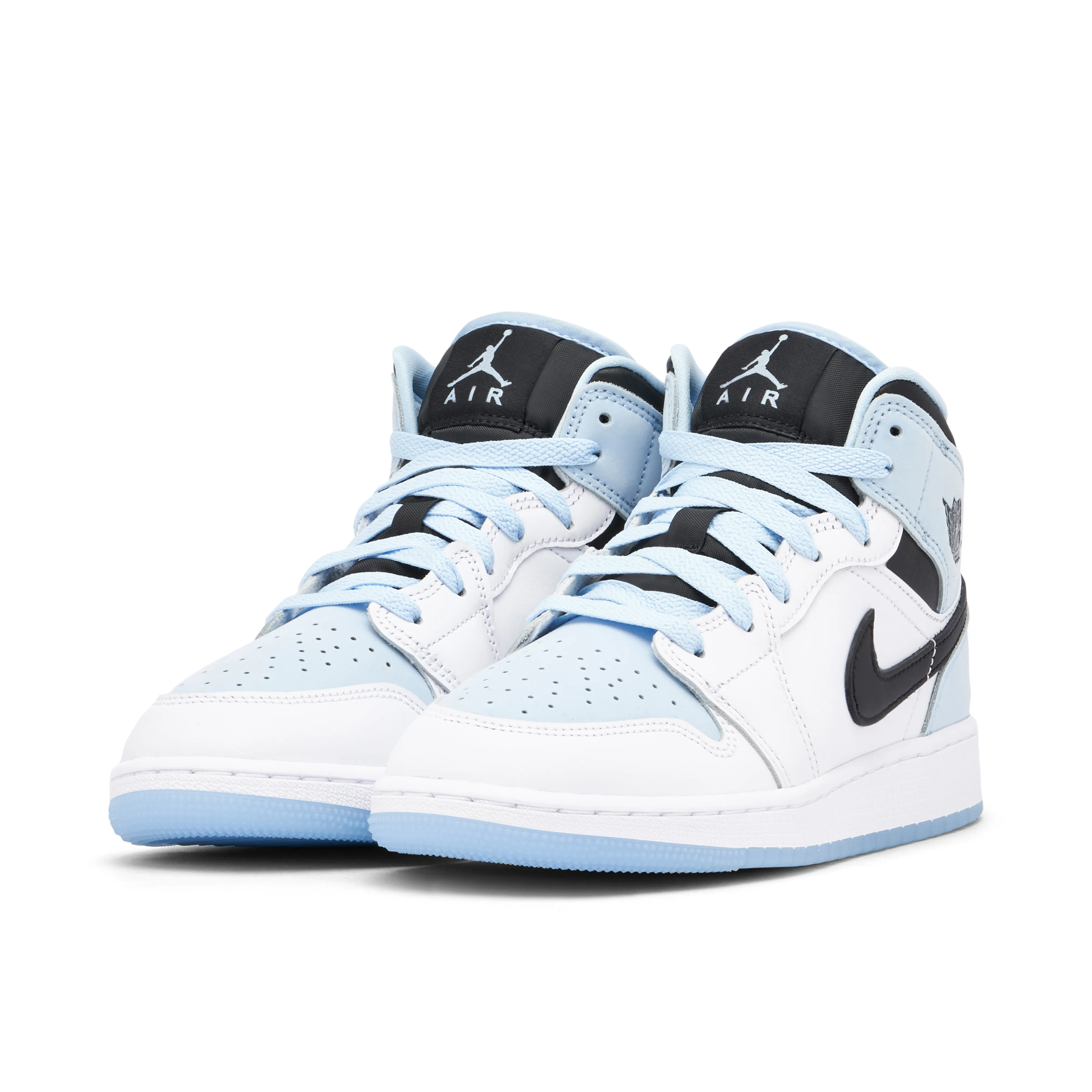 Air Jordan 1 Mid SE White Ice Blue GS - image 6