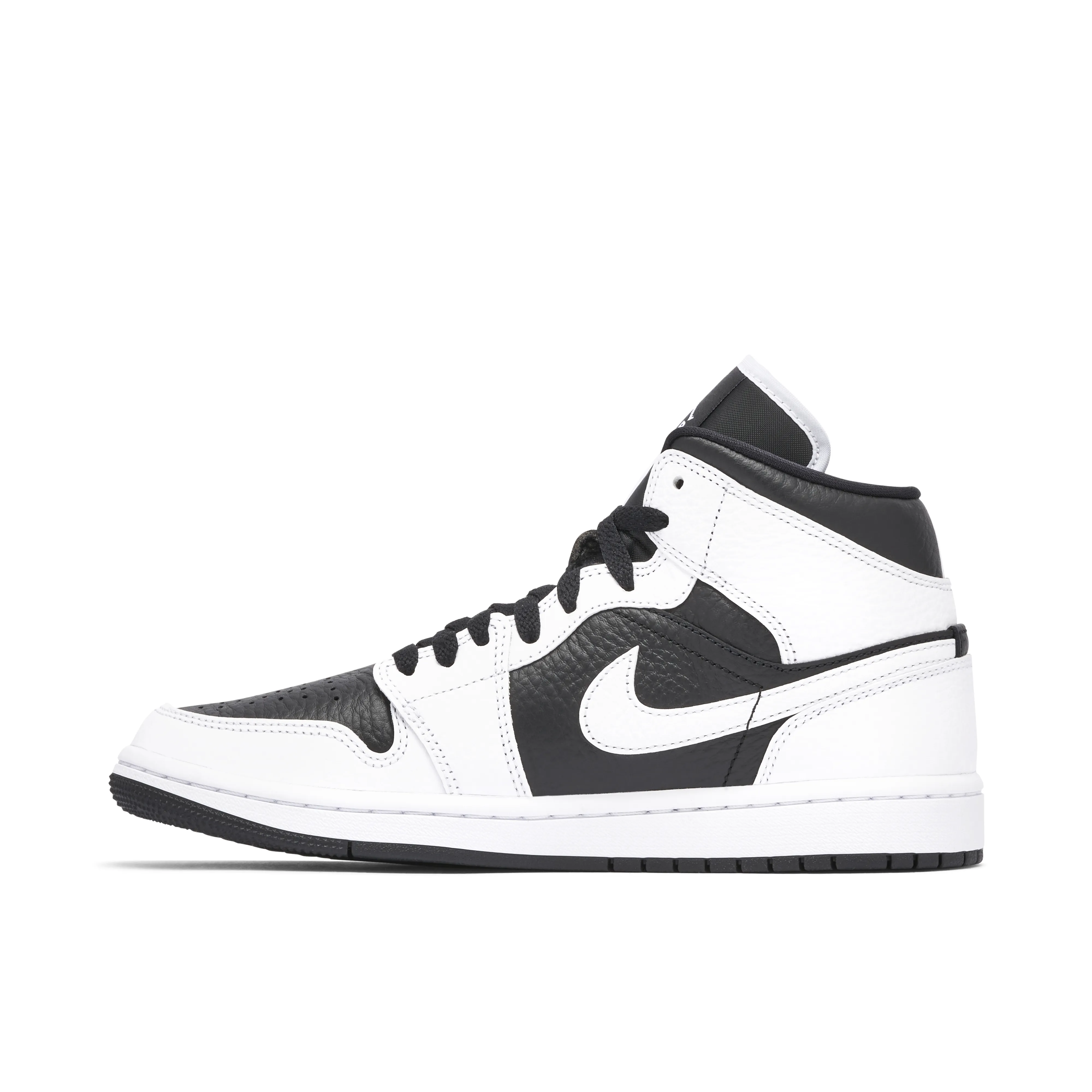 Air Jordan 1 Mid Split Black White Womens Two Tone - image 2