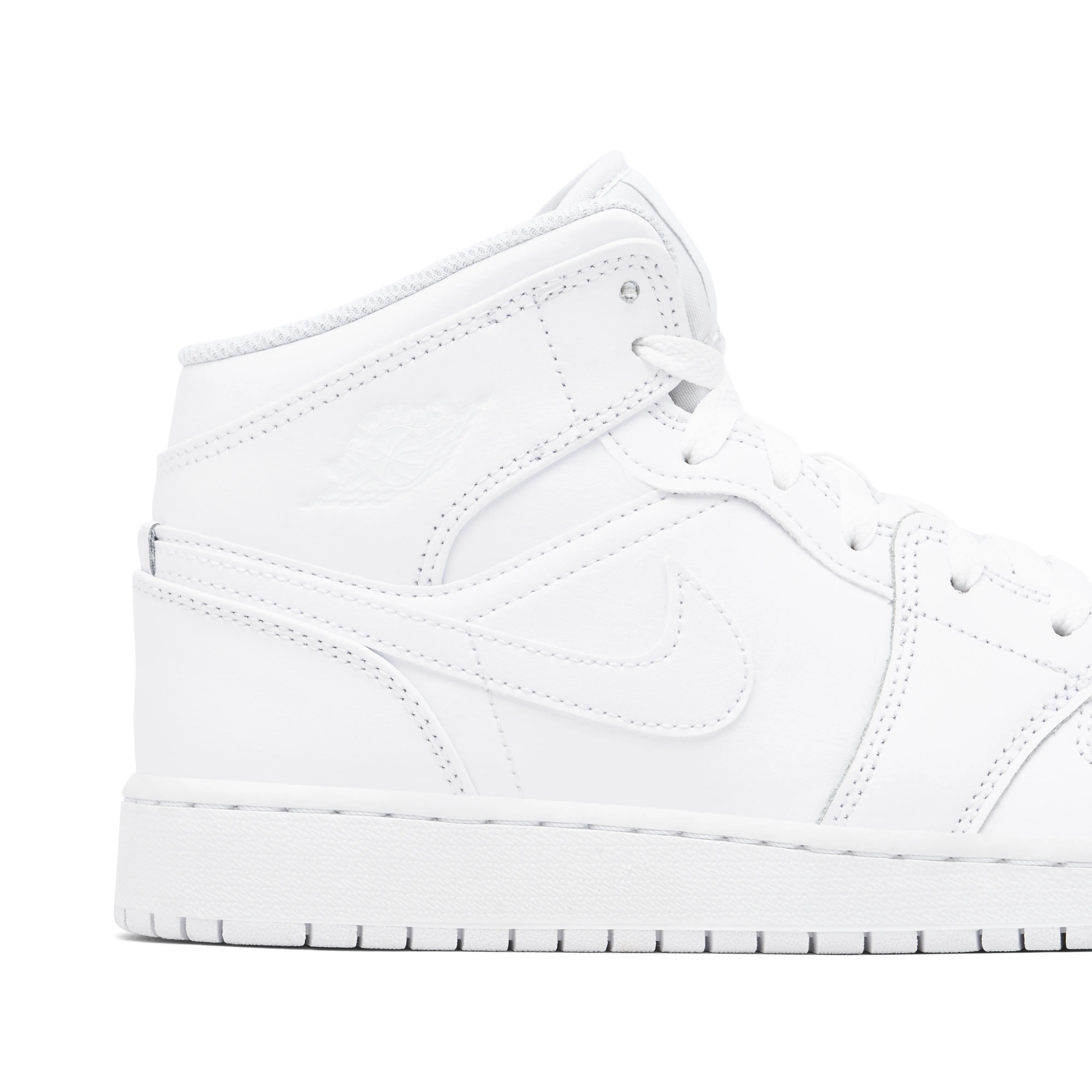 Air Jordan 1 Mid Triple White GS 2023 - image 4