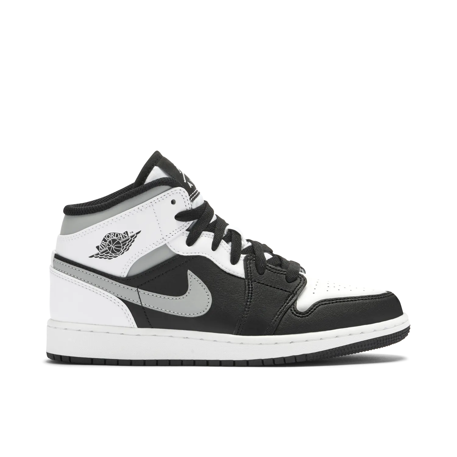 Air Jordan 1 Mid White Shadow GS