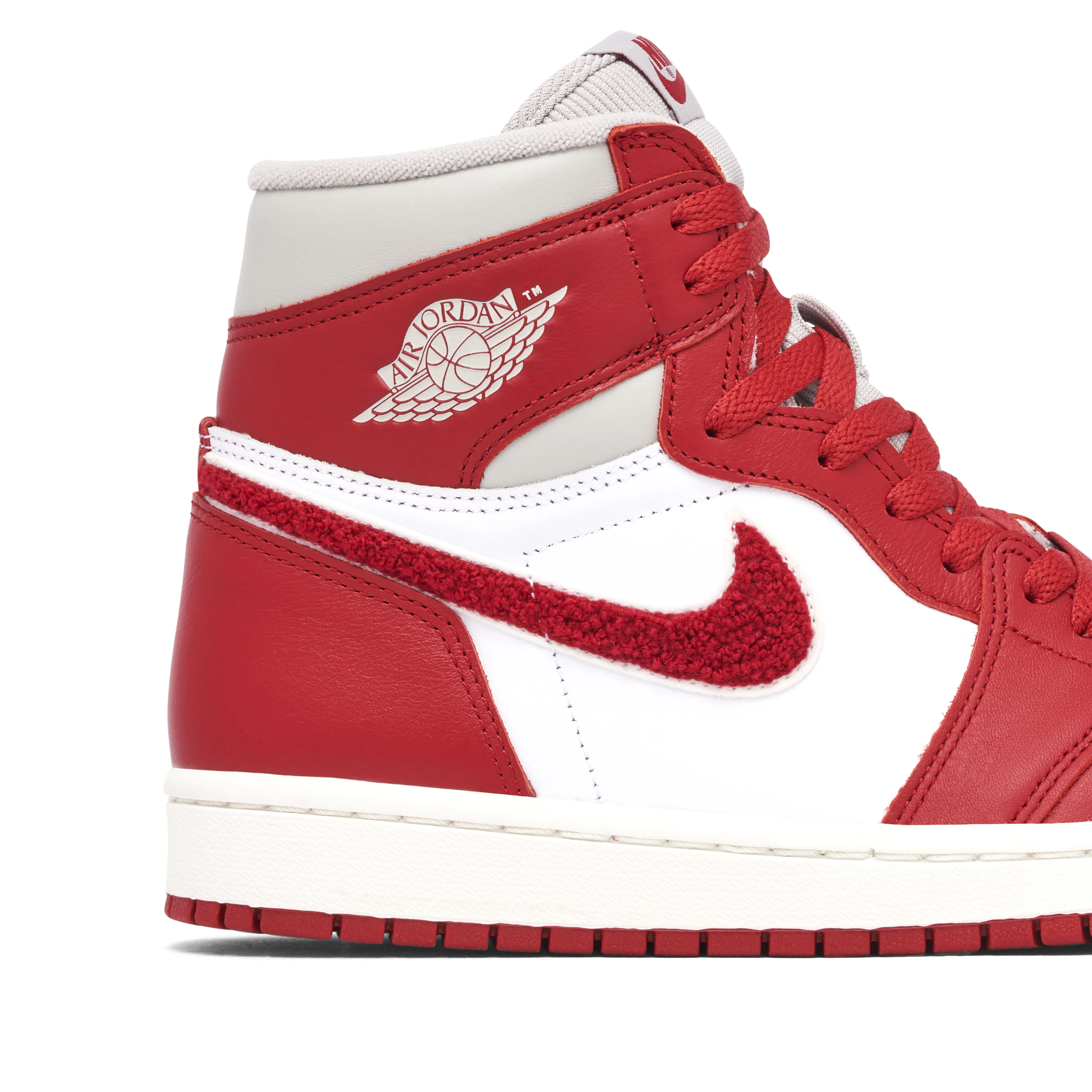 Air Jordan 1 Retro High Chenille Varsity Red Womens - image 4