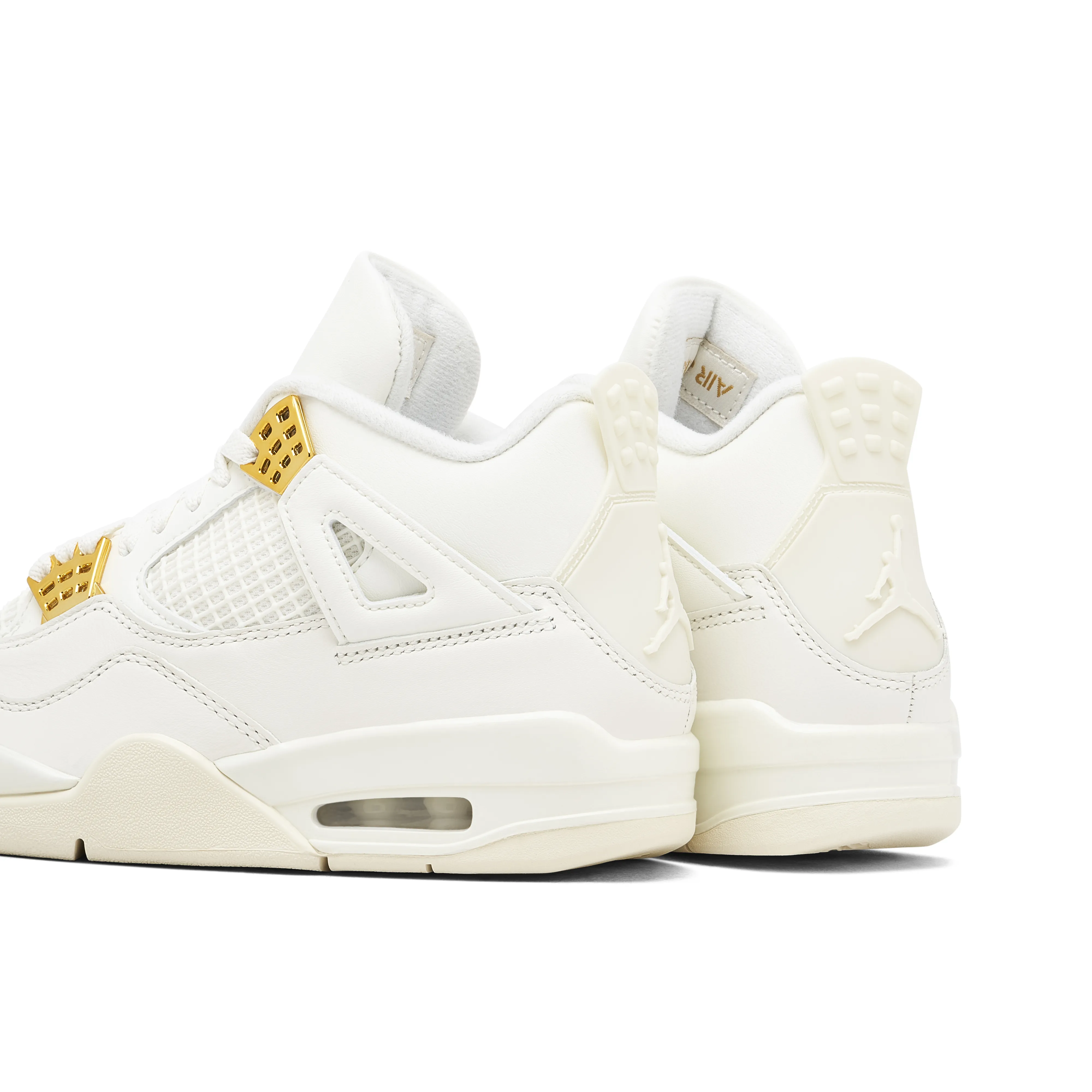 Air Jordan 4 Retro Sail Metallic Gold Womens - image 3