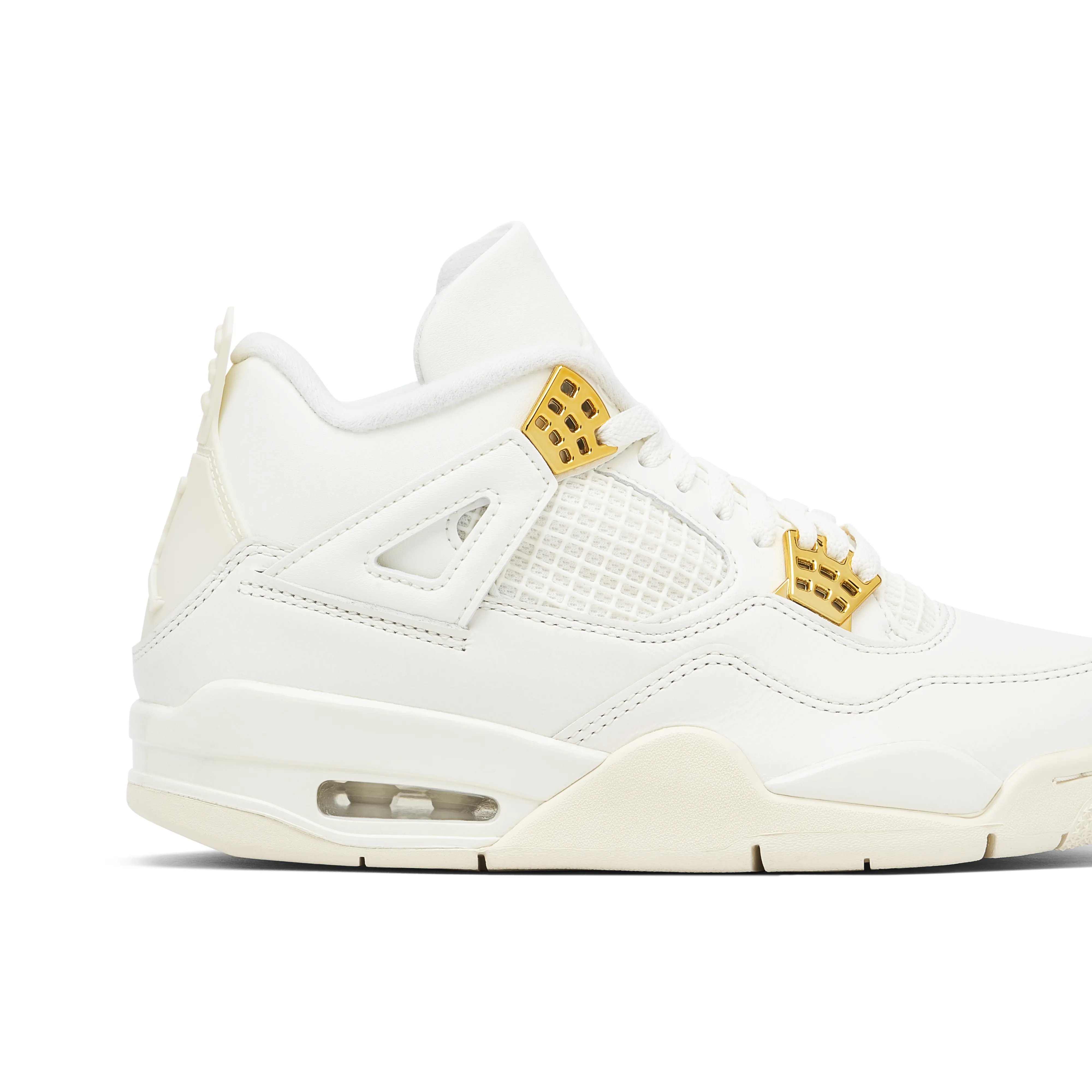 Air Jordan 4 Retro Sail Metallic Gold Womens - image 4