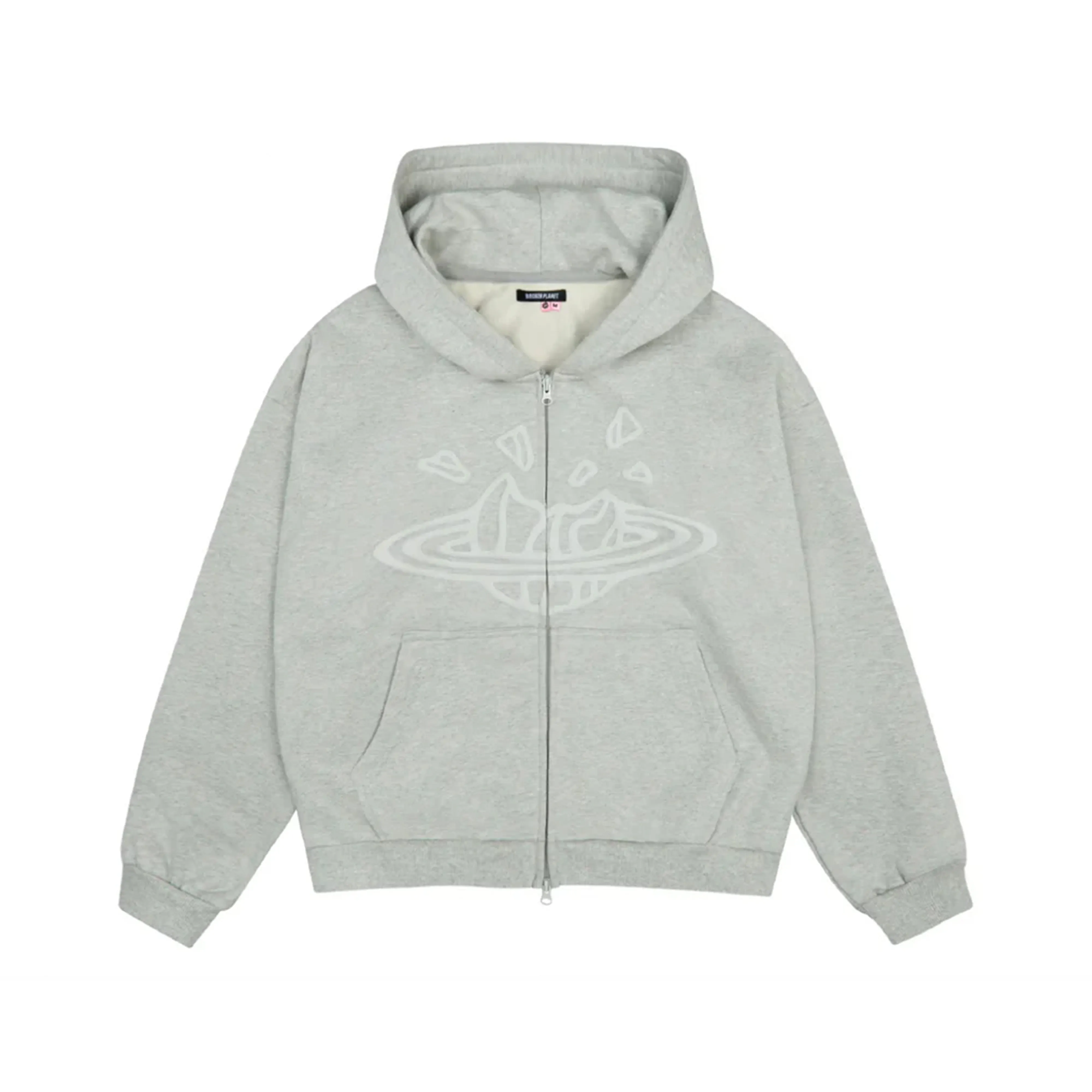 Broken Planet Broken Planet Zip Up Hoodie Ash Heather Grey