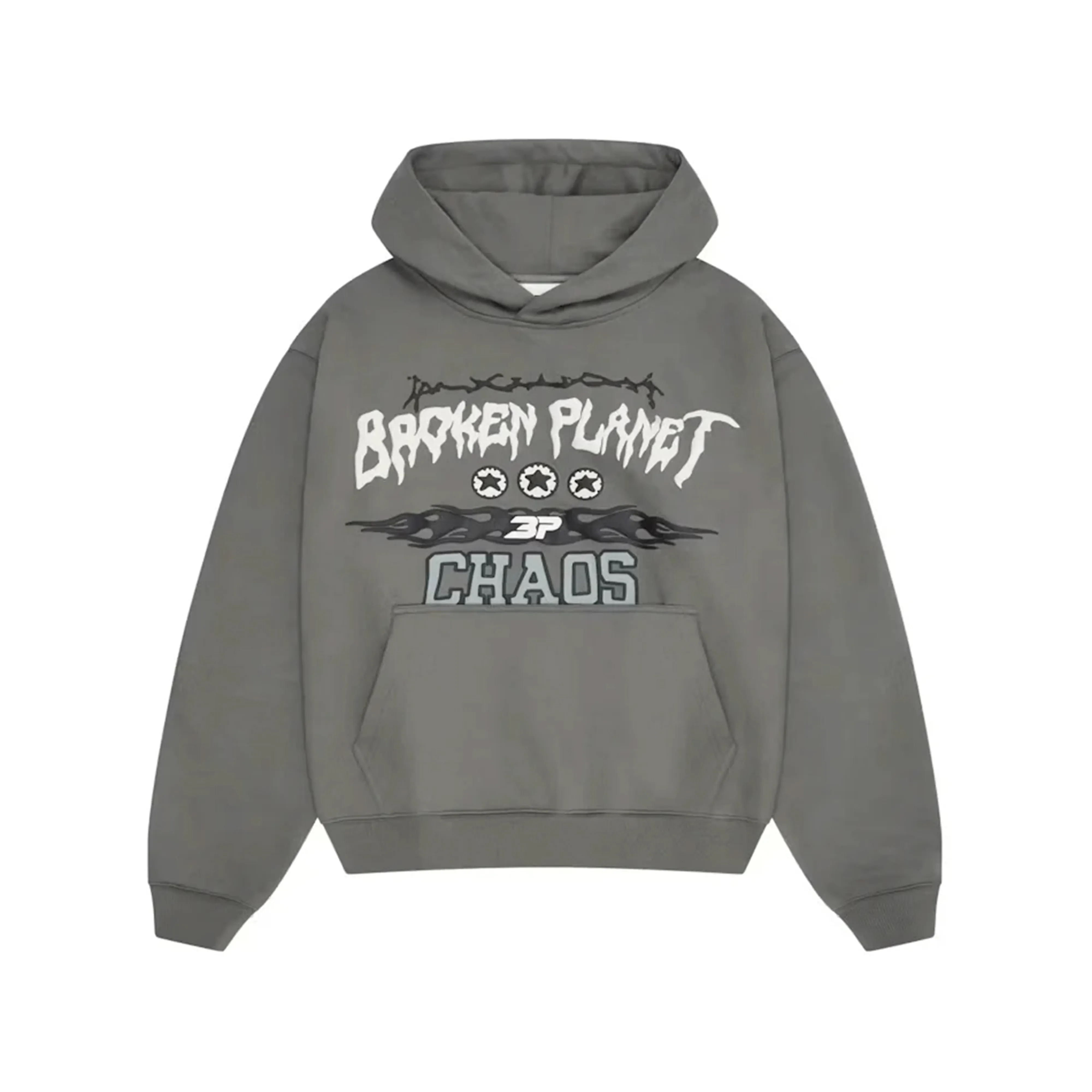 Broken Planet Chaos Hoodie Gunmetal Grey