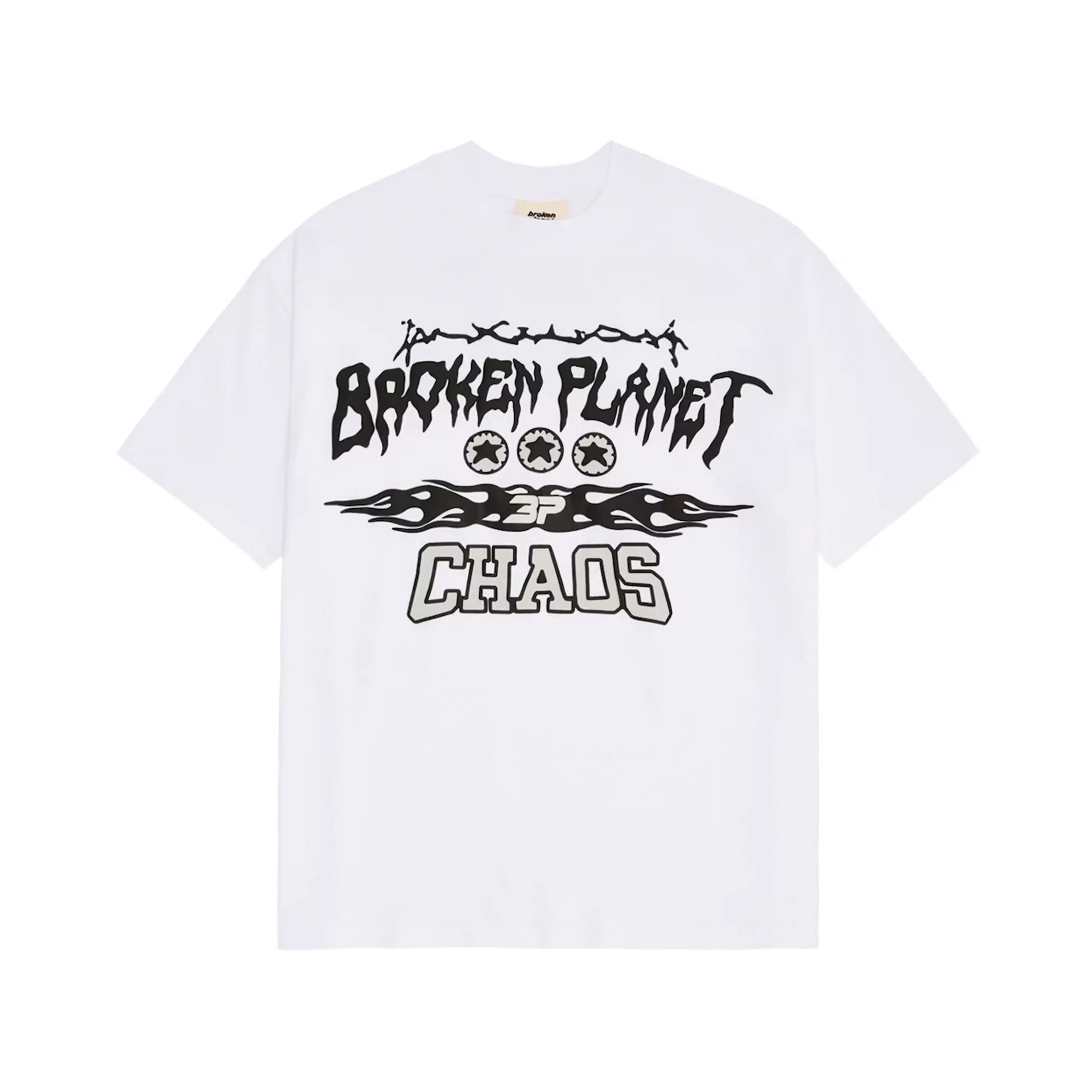 Broken Planet Chaos T-shirt Snow White