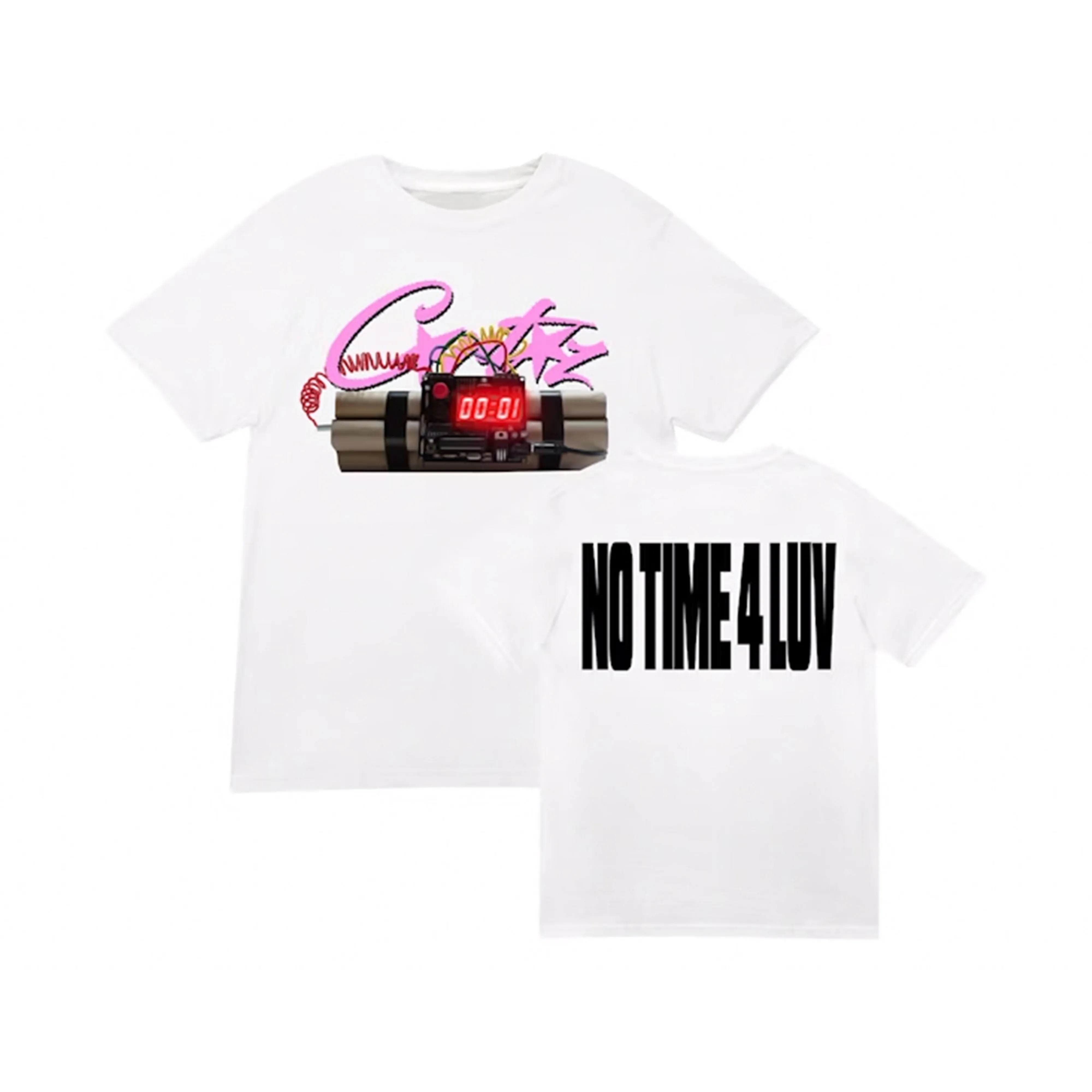Corteiz No Time 4 Luv T-Shirt White