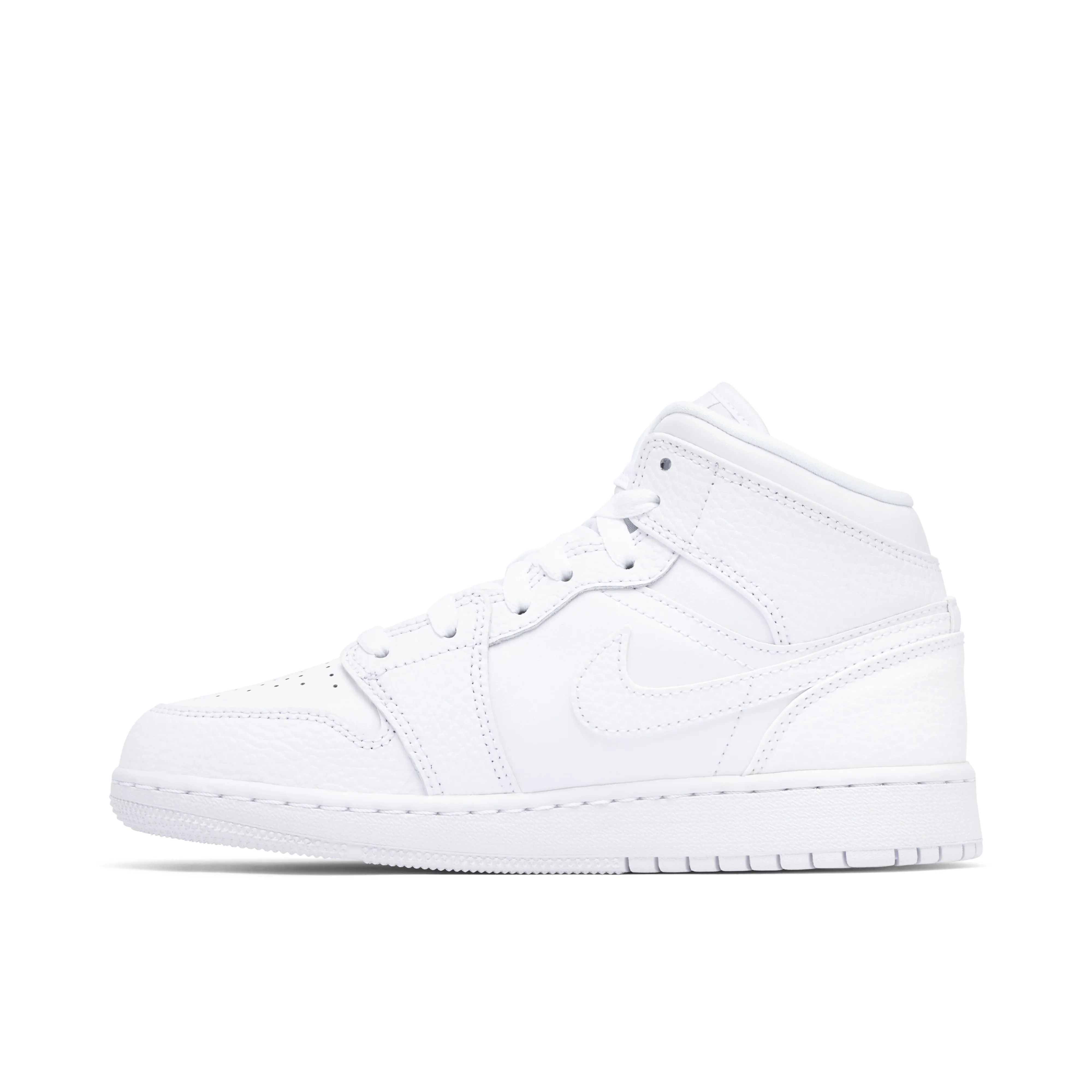 Air Jordan 1 Mid Triple White GS - image 2