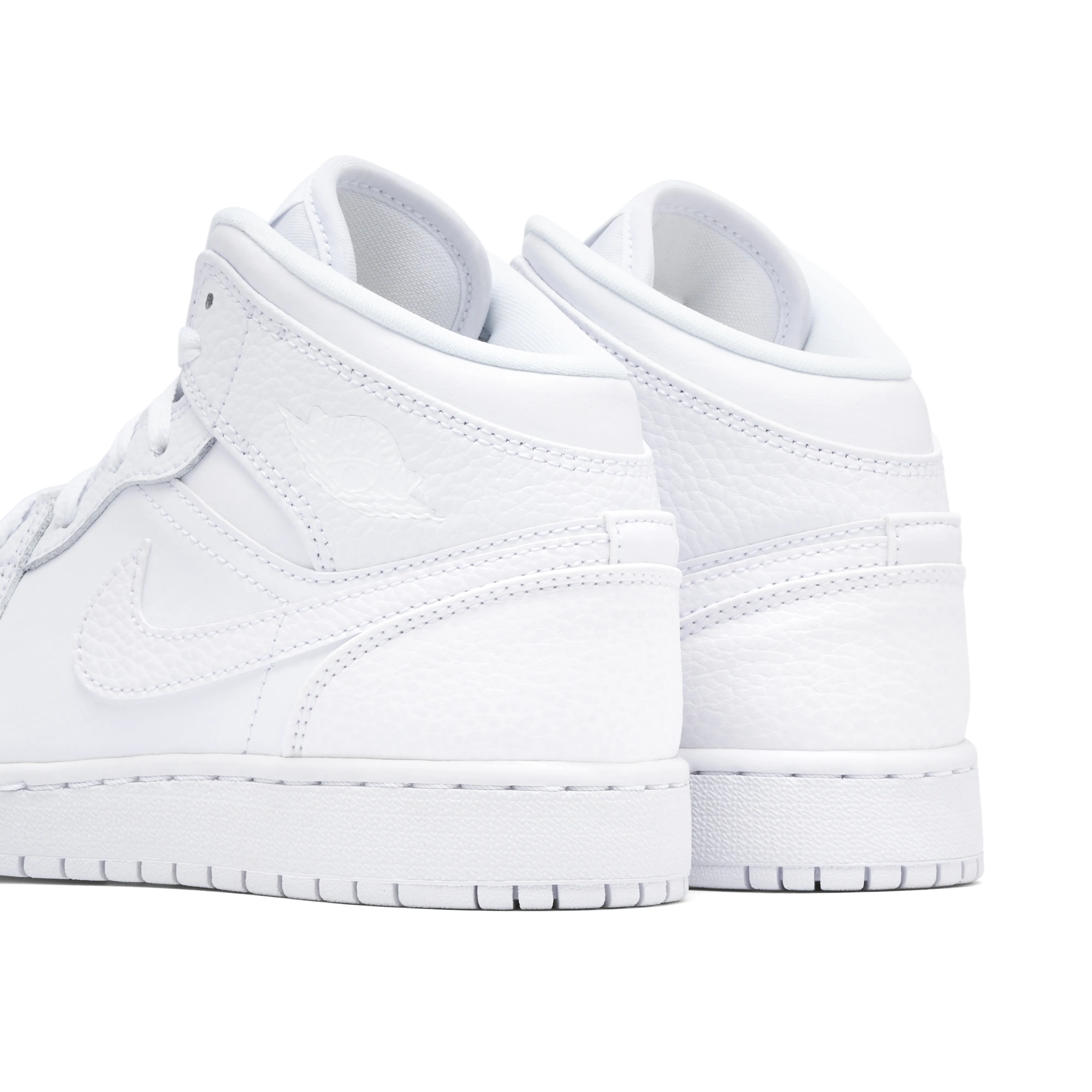 Air Jordan 1 Mid Triple White GS - image 3