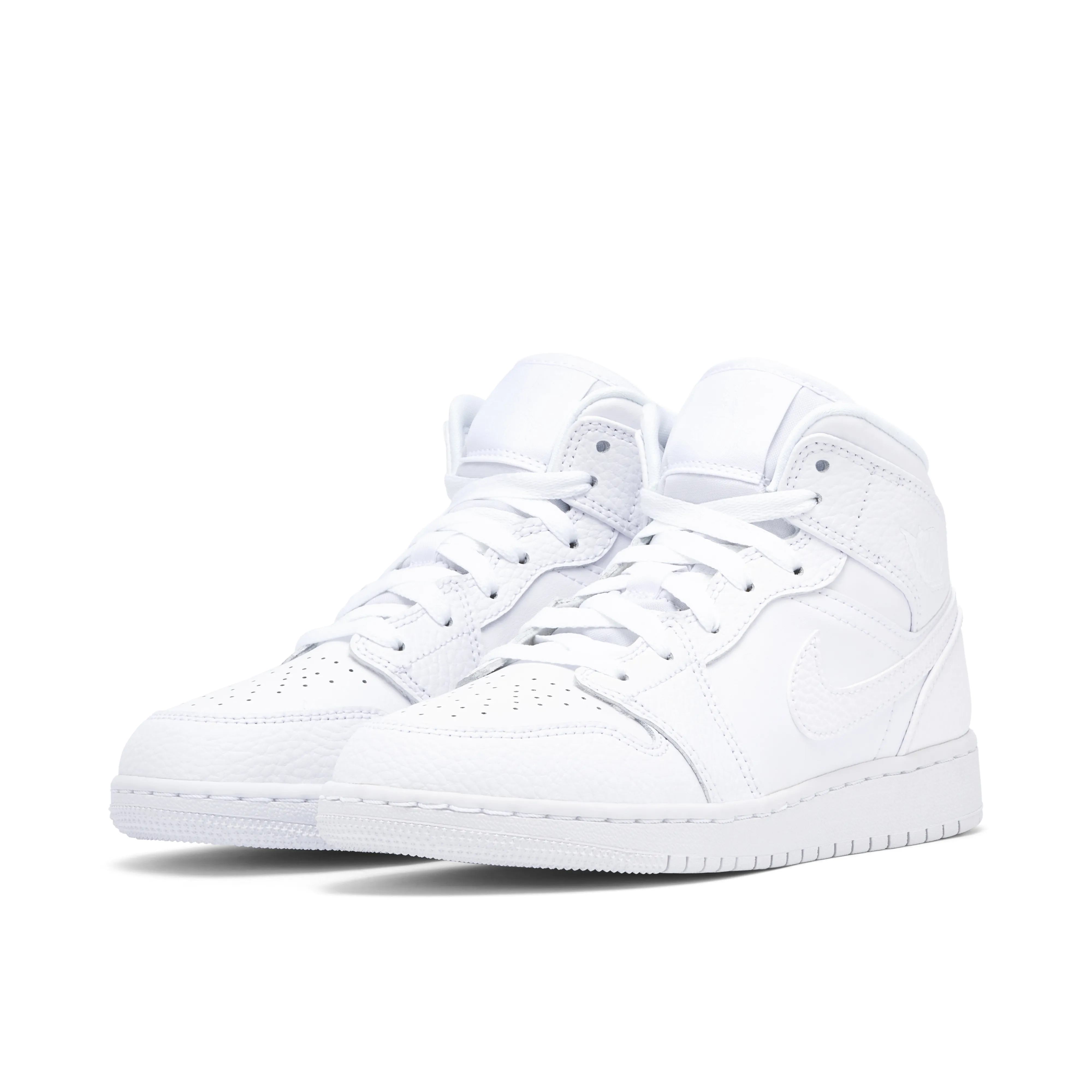 Air Jordan 1 Mid Triple White GS - image 6