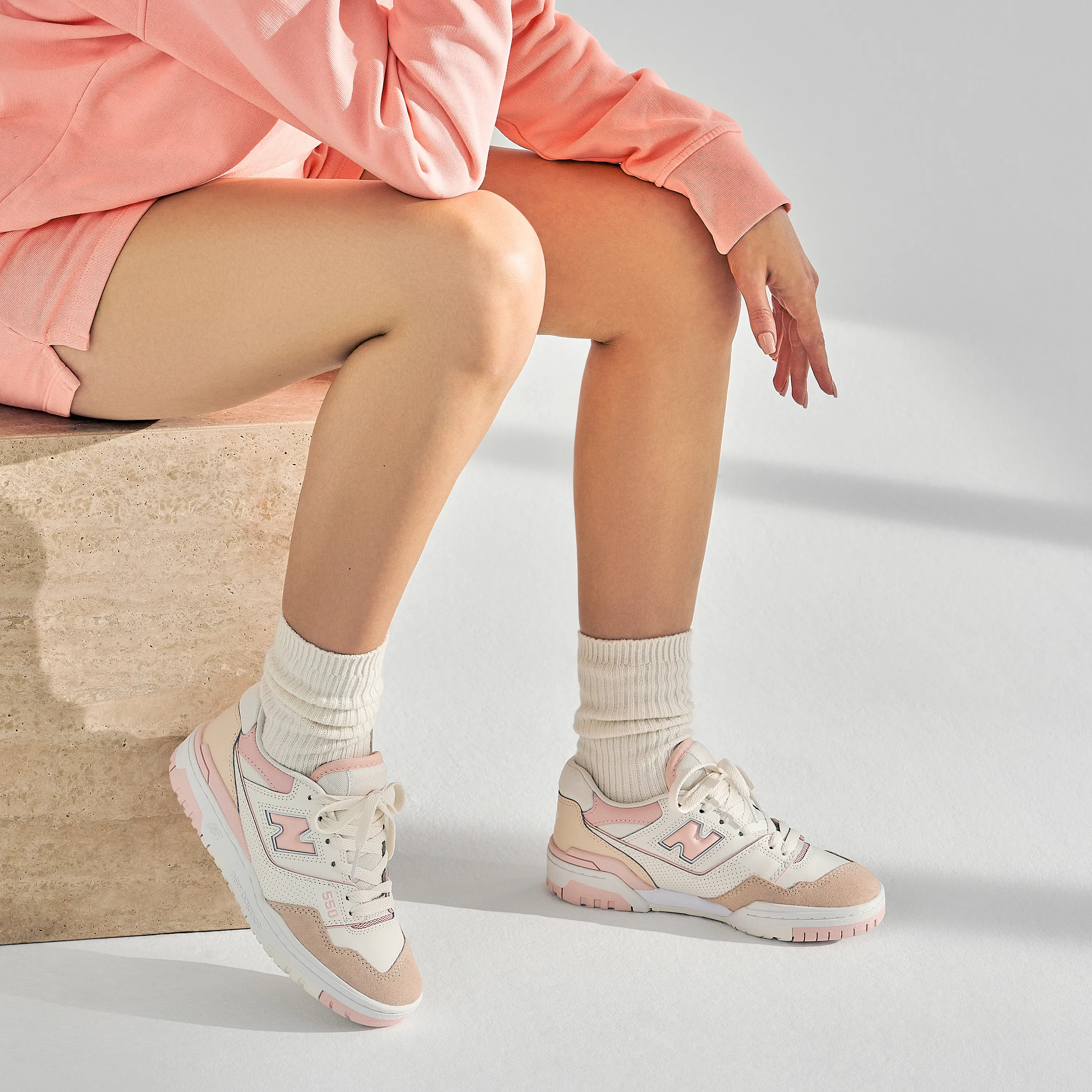 New Balance 550 White Pink Womens - image 2