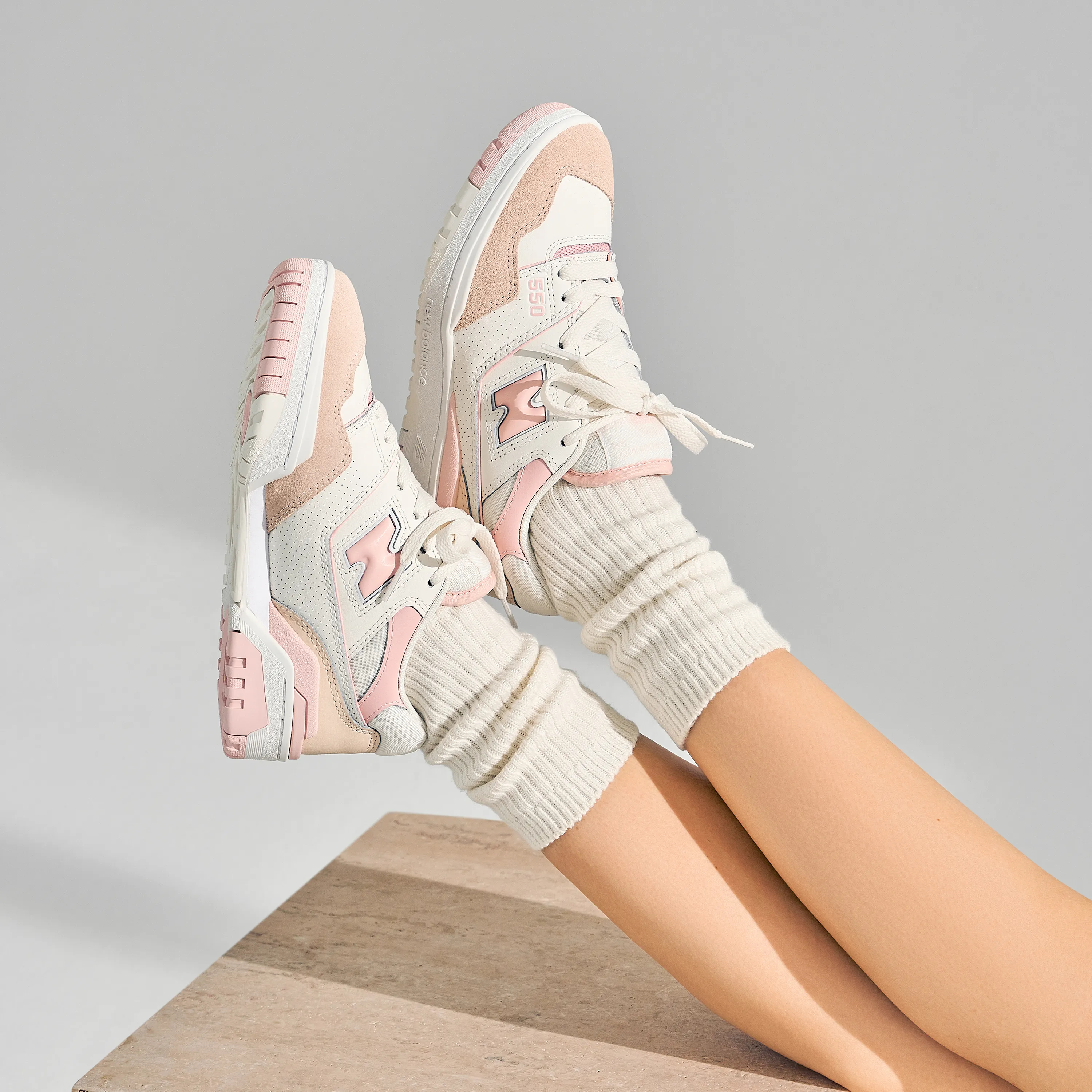 New Balance 550 White Pink Womens - image 4