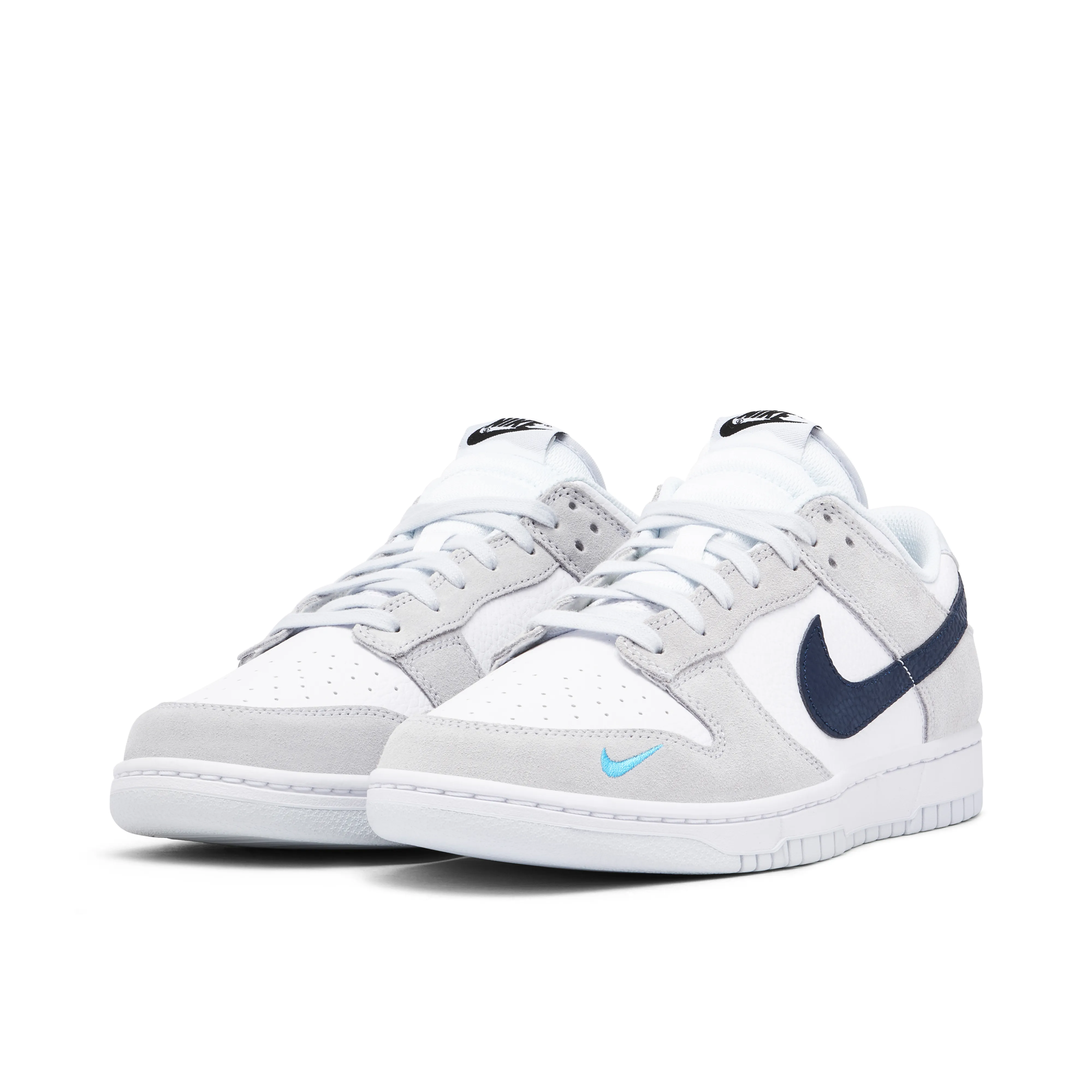 Nike Dunk Low Mini Swoosh Grey Navy - image 6