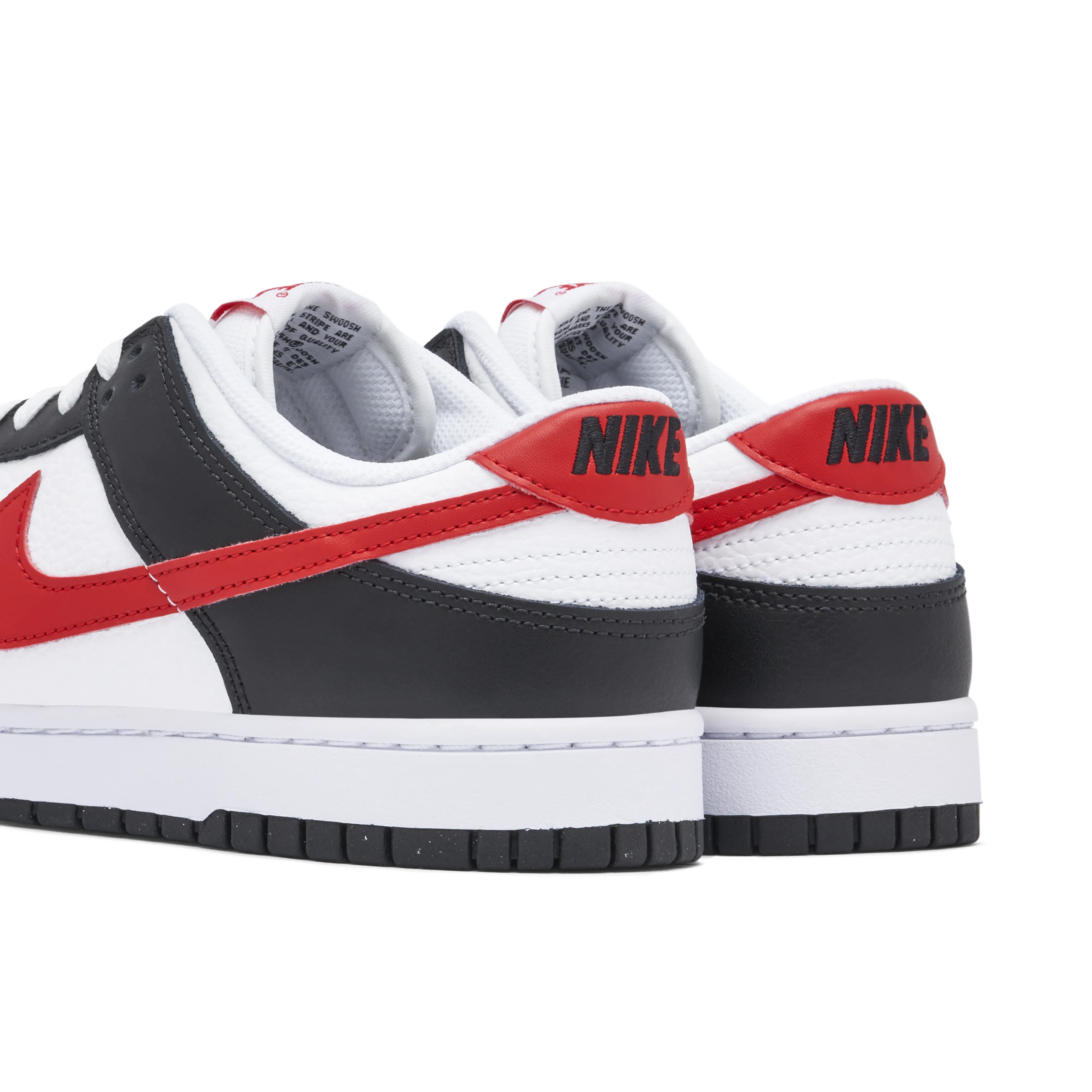 Nike Dunk Low White Black Red - image 3