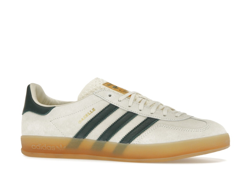 adidas Gazelle Indoor Cream White Collegiate Green Gum - image 3