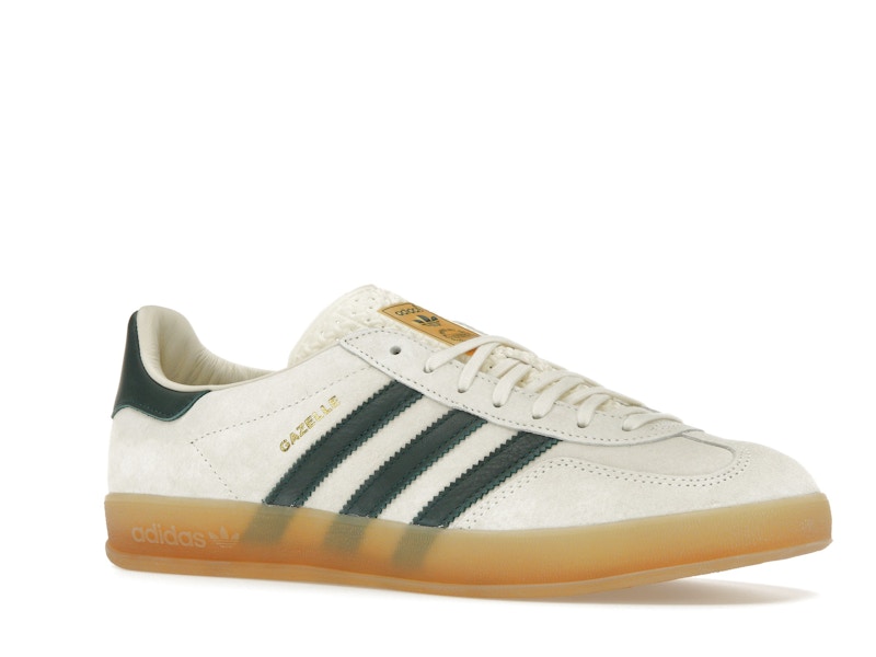 adidas Gazelle Indoor Cream White Collegiate Green Gum - image 4