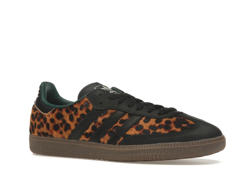 adidas Samba OG Black Green Leopard (Women's) - image 4