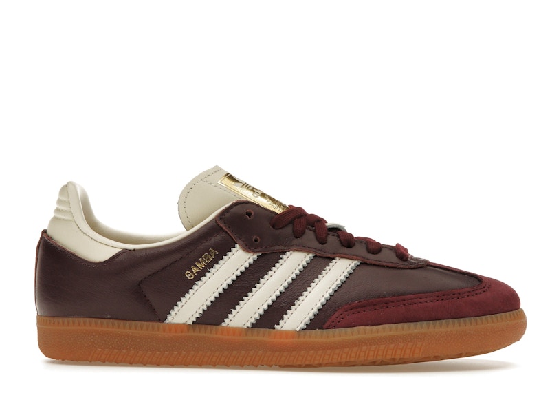 adidas Samba OG Maroon Gold Metallic (Women's) - image 2