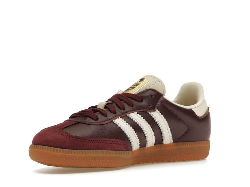 adidas Samba OG Maroon Gold Metallic (Women's) - image 15