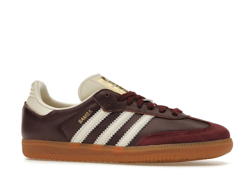 adidas Samba OG Maroon Gold Metallic (Women's) - image 3