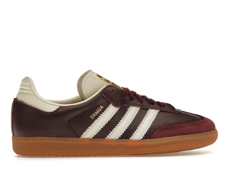 adidas Samba OG Maroon Gold Metallic (Women's) - image 36