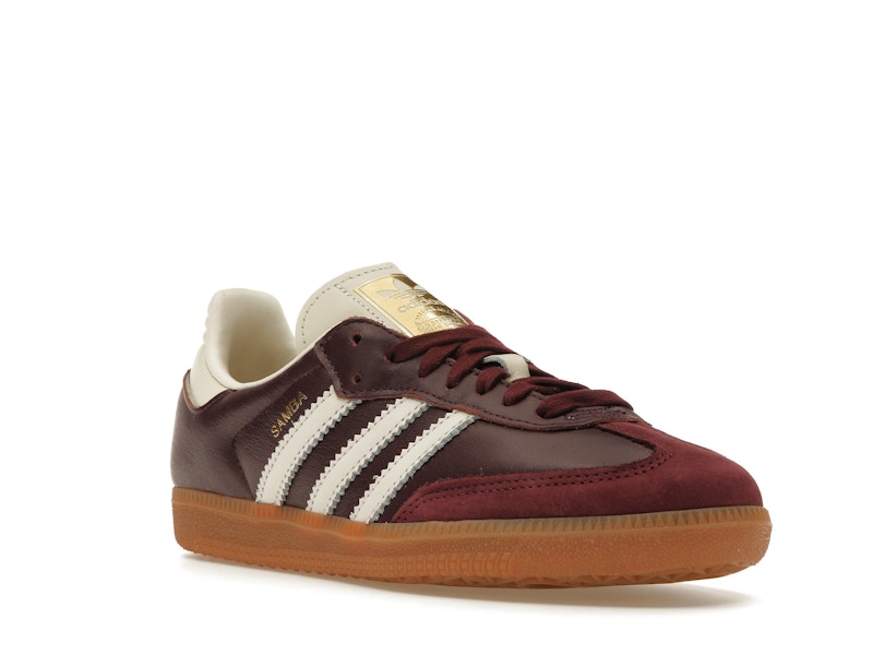 adidas Samba OG Maroon Gold Metallic (Women's) - image 6